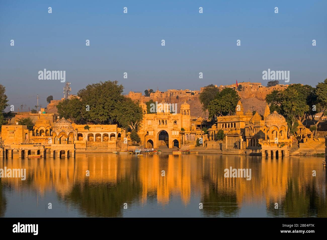 Gadisar Lake Jaisalmer Rajasthan India Stock Photo