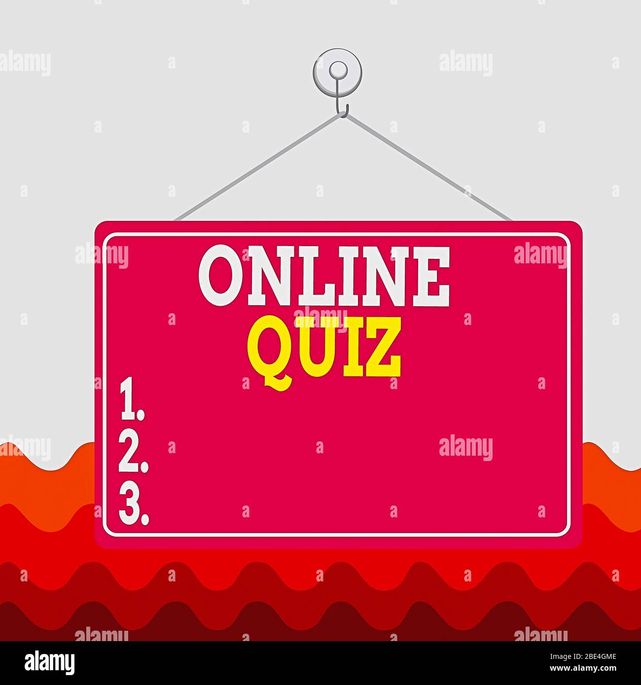 Conceptual hand writing showing Online Quiz. Concept meaning game