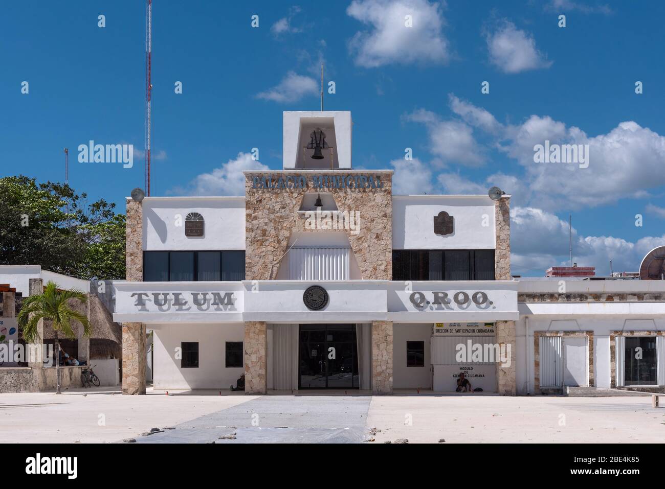 city Hall of Tulum, Quintana Roo, Mexico Stock Photo