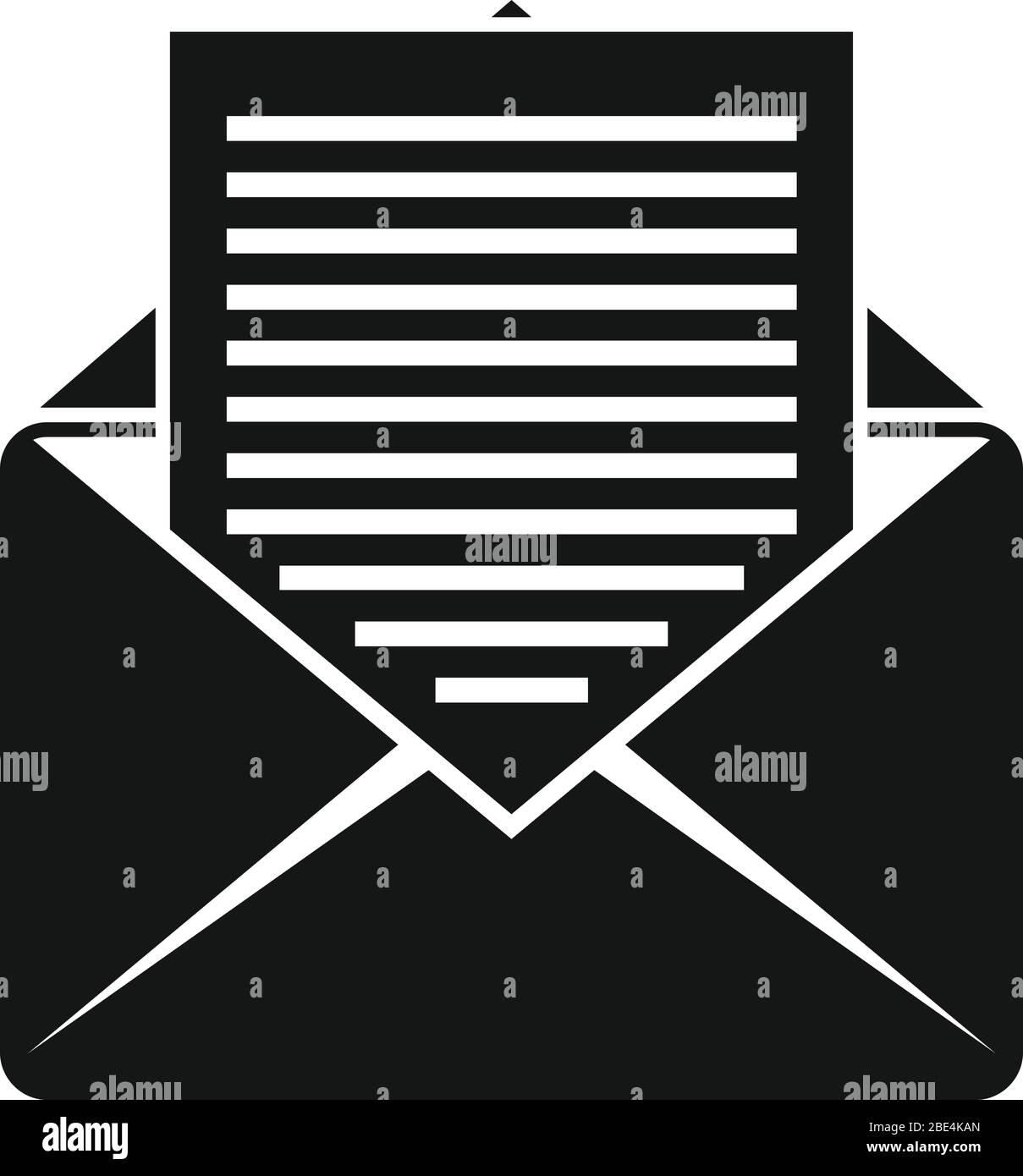 Email letter icon. Simple illustration of email letter vector icon for ...