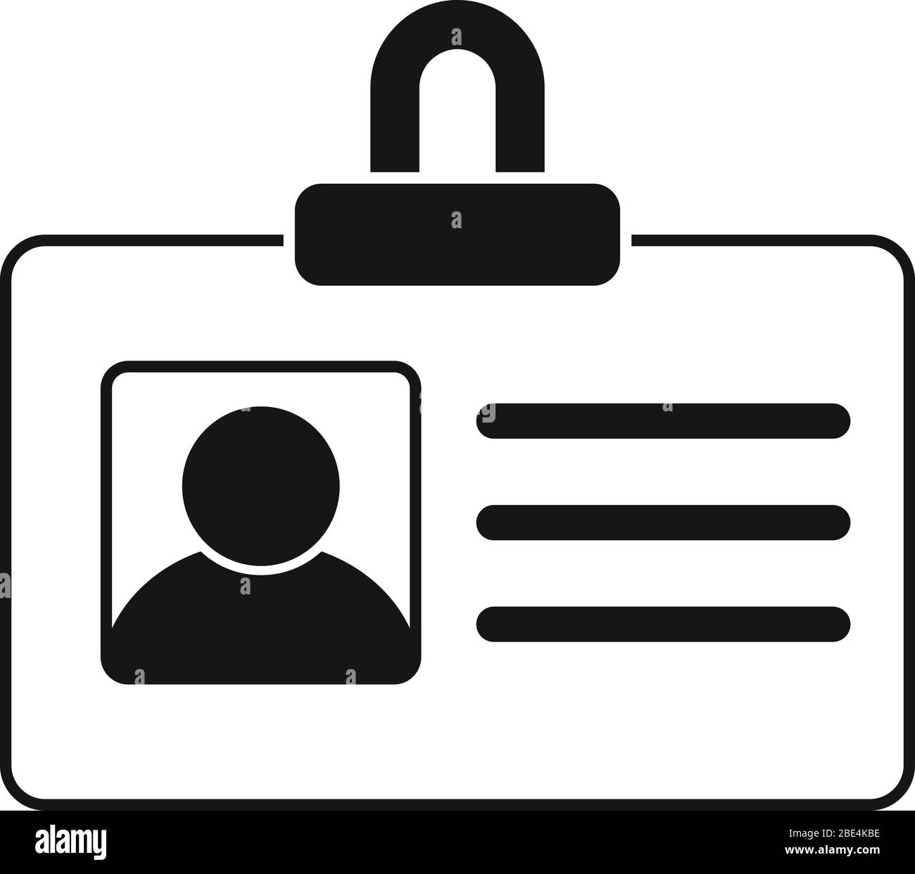 Police Id Card Icon Simple Illustration Of Police Id Card Vector Icon For Web Design Isolated On White Background Stock Vector Image Art Alamy