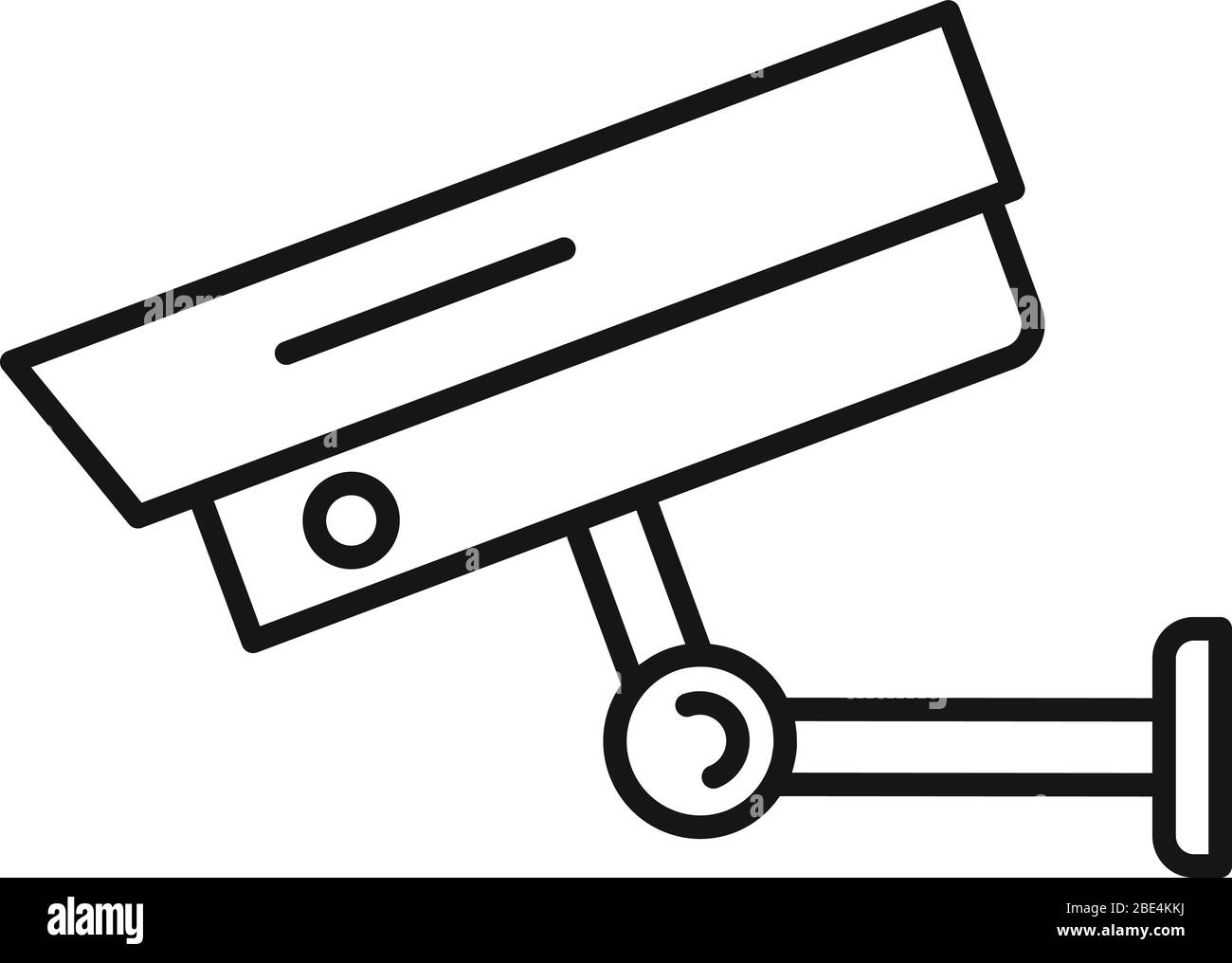 Security camera icon. Outline security camera vector icon for web ...
