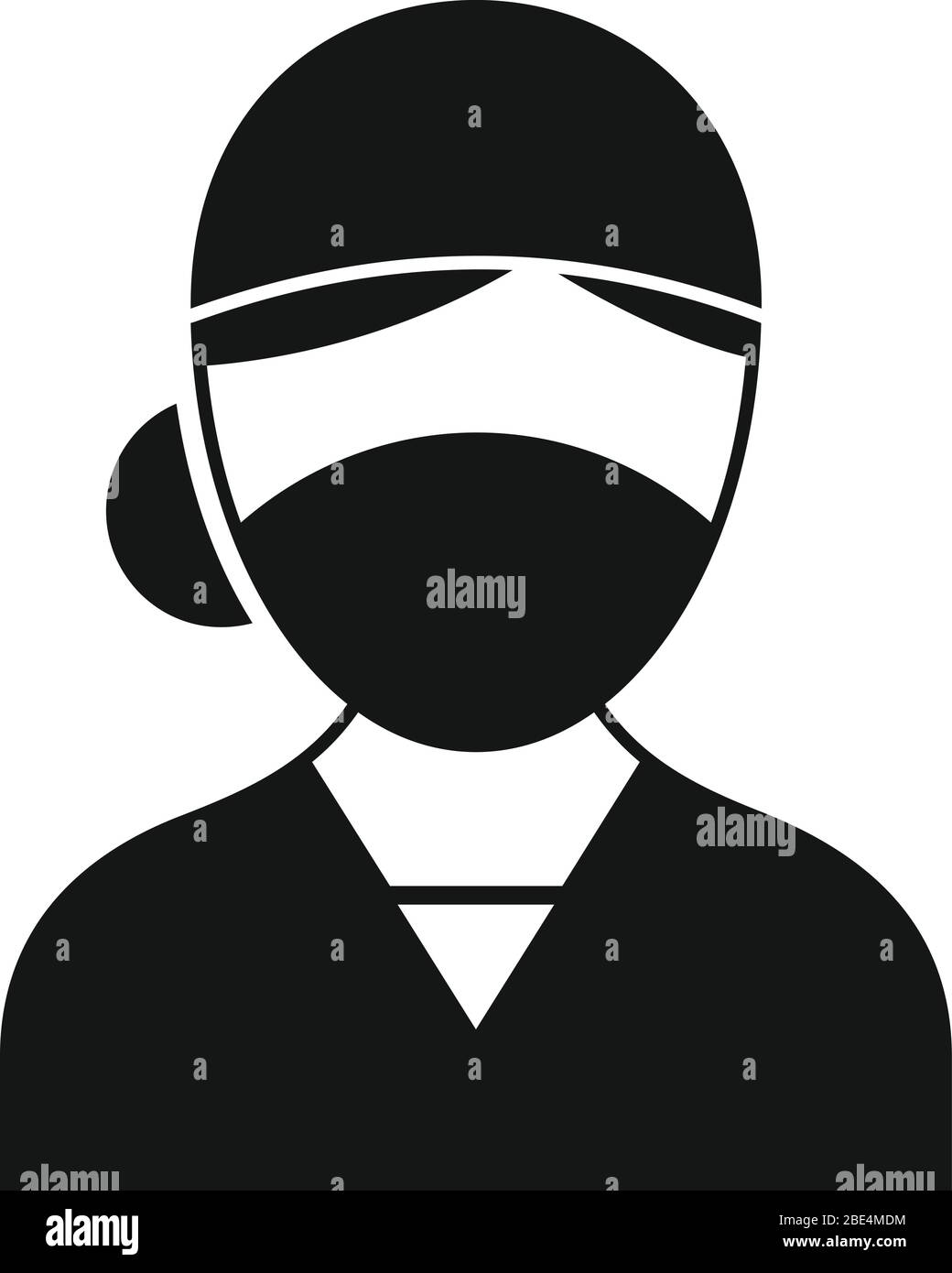 Woman nurse icon. Simple illustration of woman nurse vector icon for ...