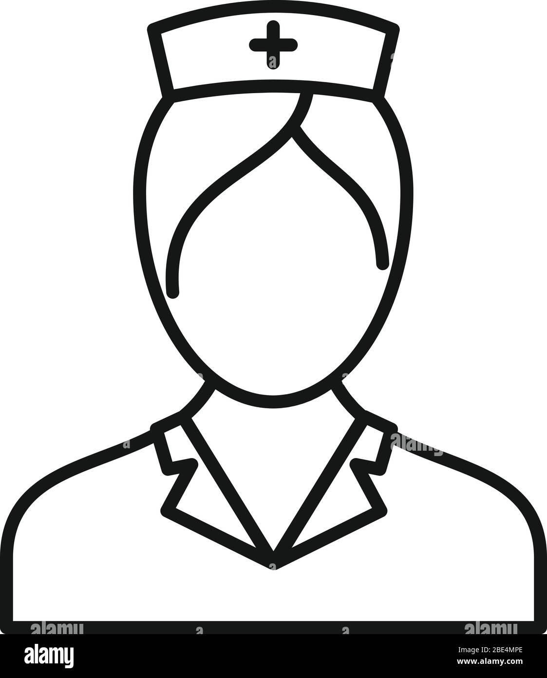 People nurse icon. Outline people nurse vector icon for web design isolated  on white background Stock Vector Image & Art - Alamy