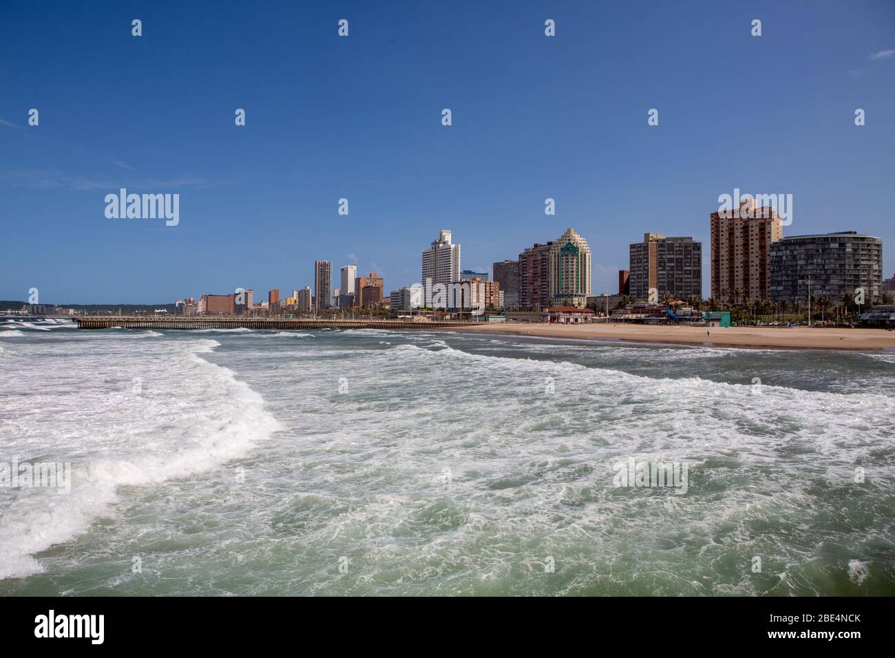 Durban, South Africa oceanfront Stock Photo