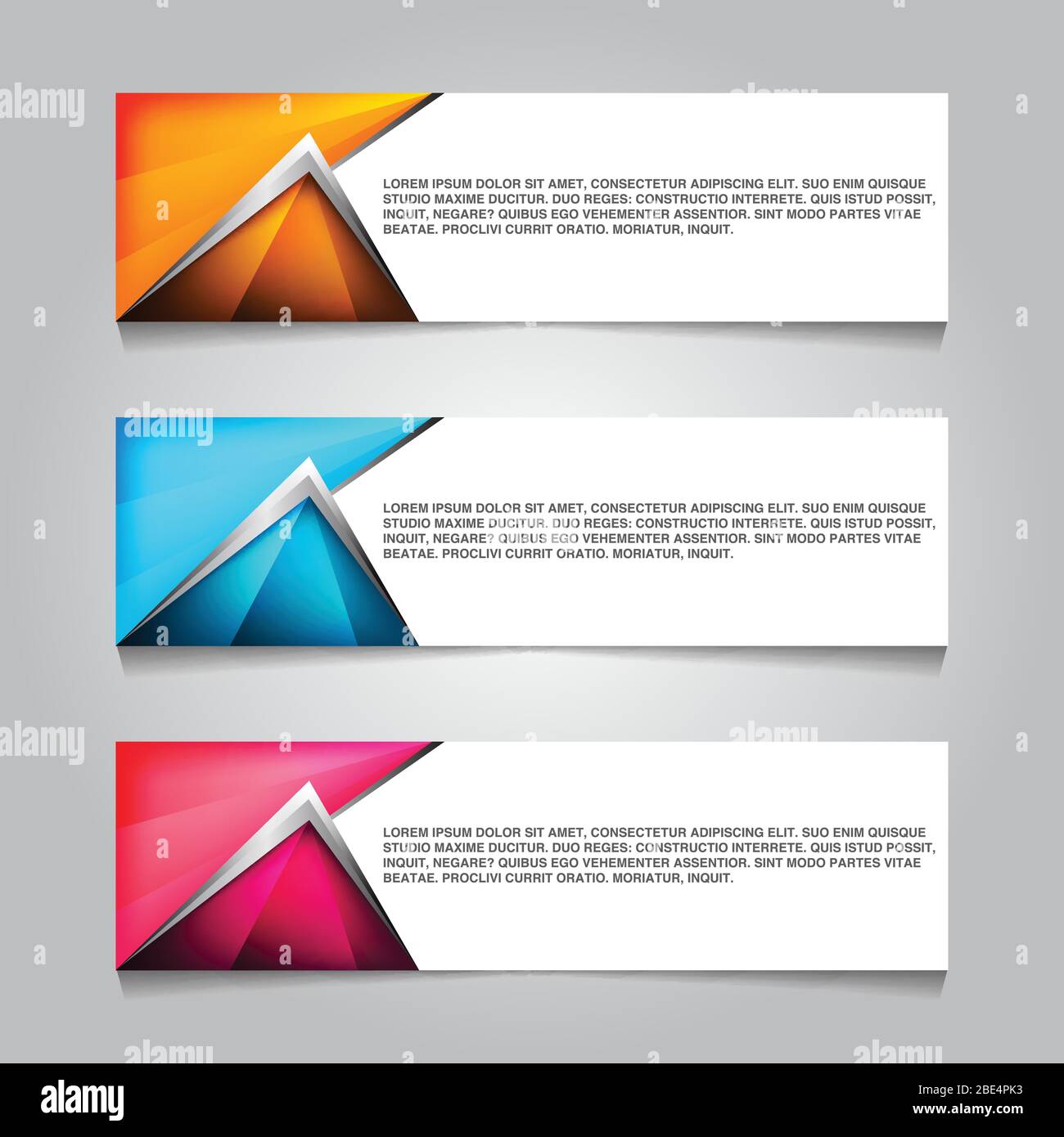 Vector abstract geometric design banner web template Stock Vector Image ...