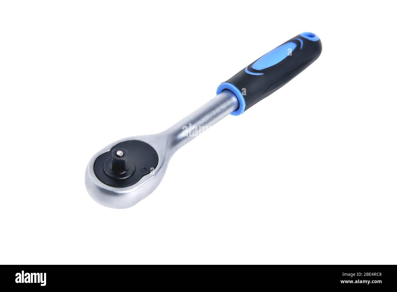 knob for socket wrench, nut ratchet close up isolate Stock Photo