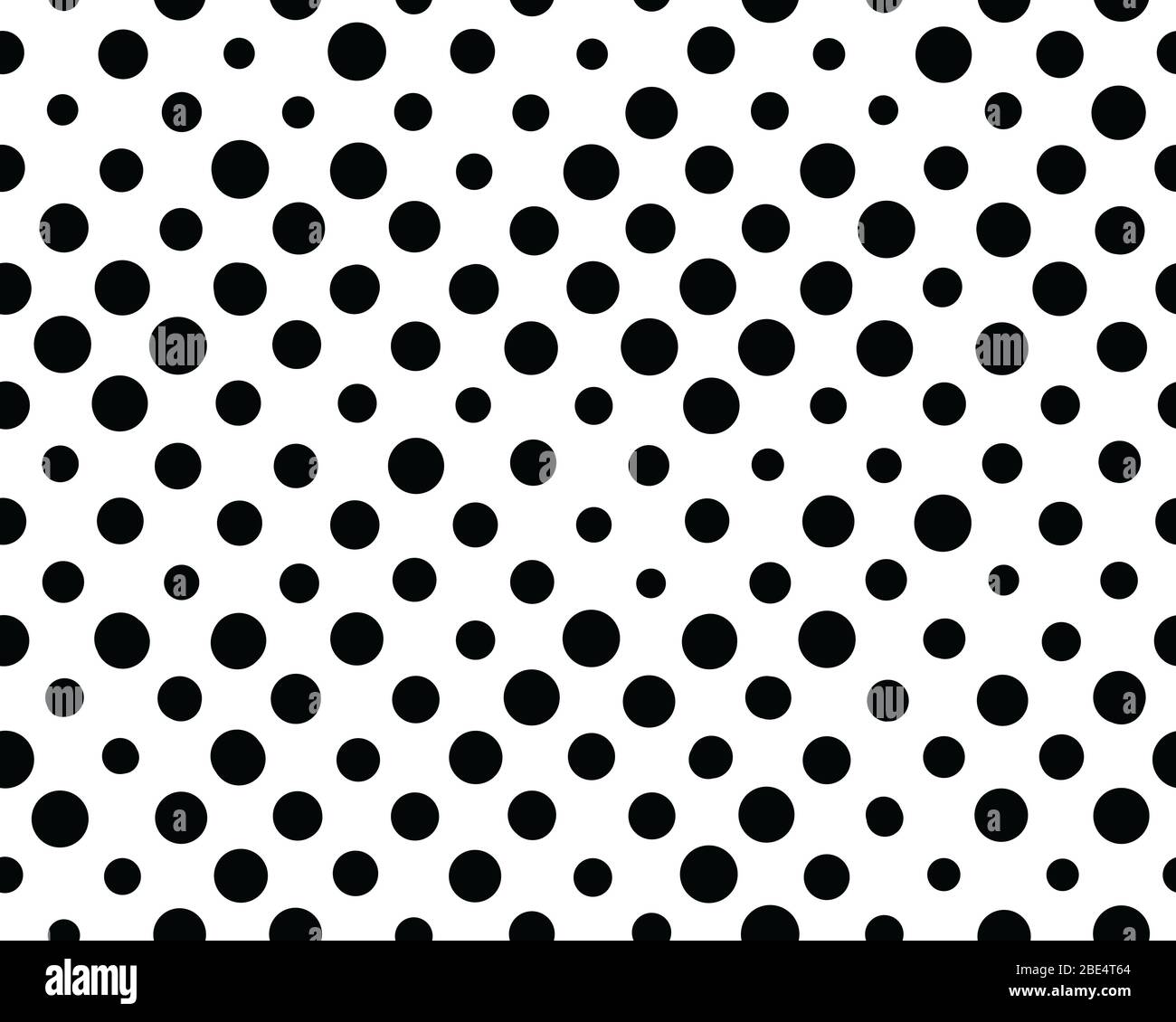 Seamless pattern of circles on a white background Stock Photo