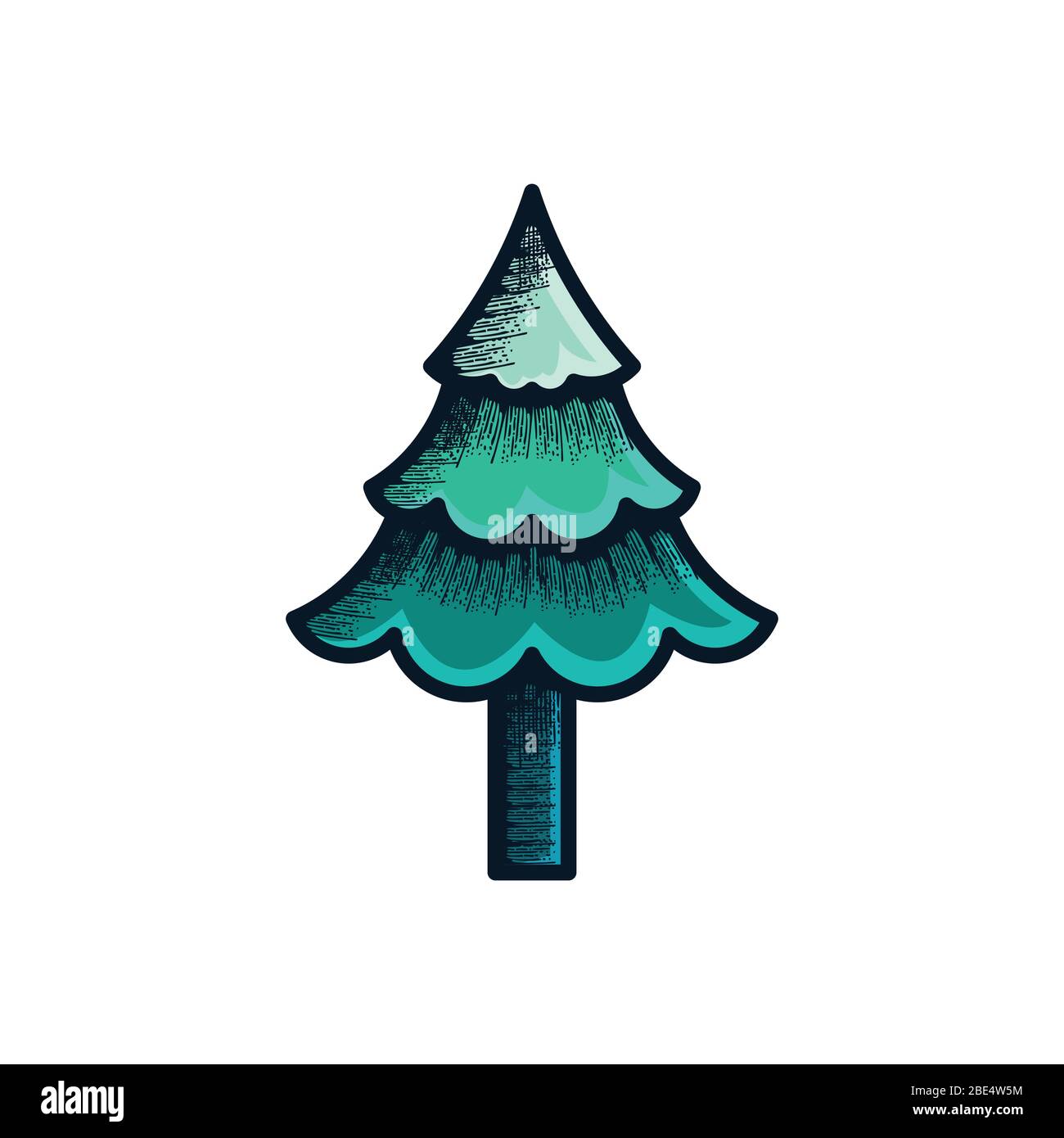 christmas element logo icon, vector illustration Stock Vector