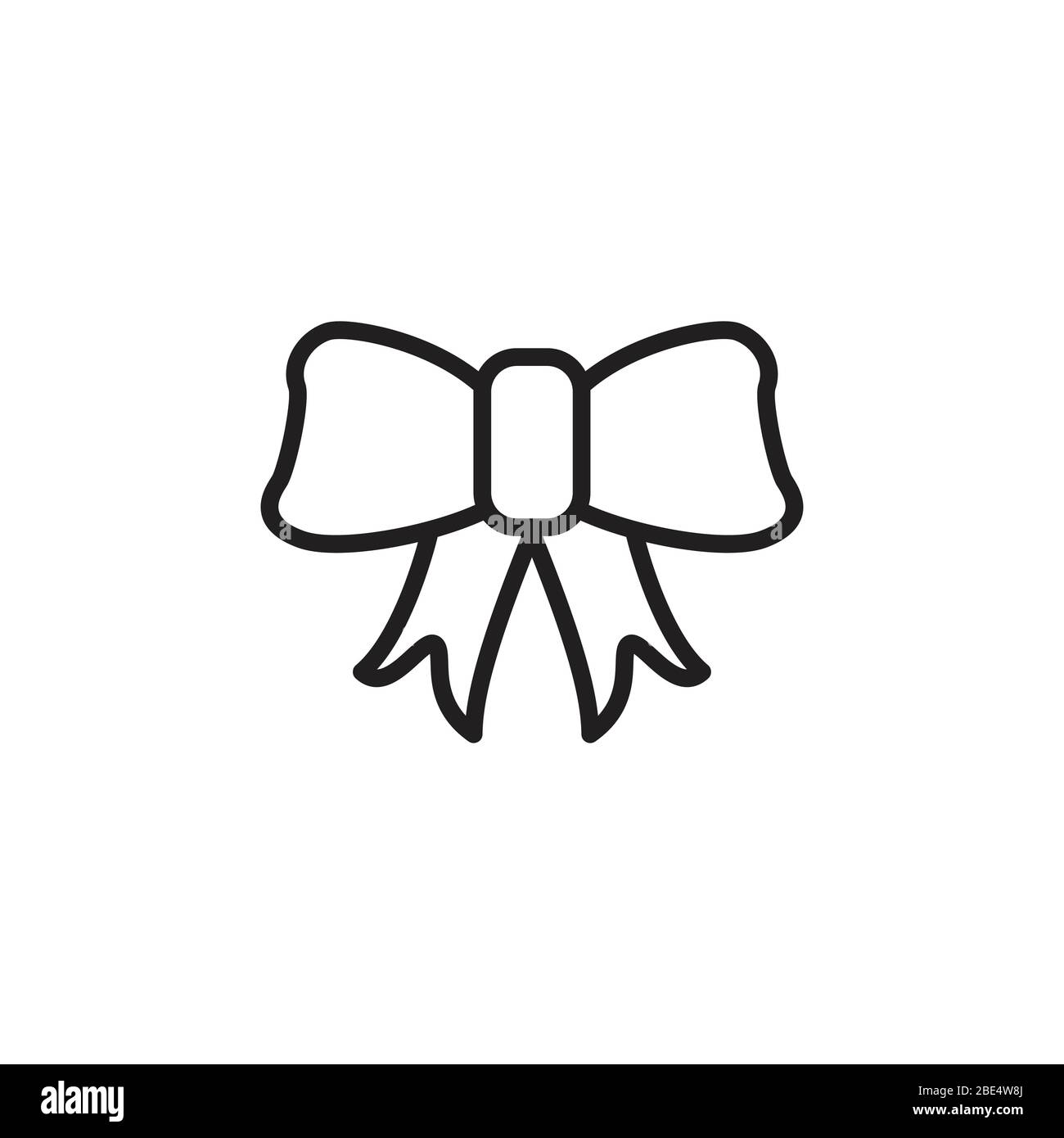 gift box, bow, bell. christmas element logo design. Vector Illustration Stock Vector