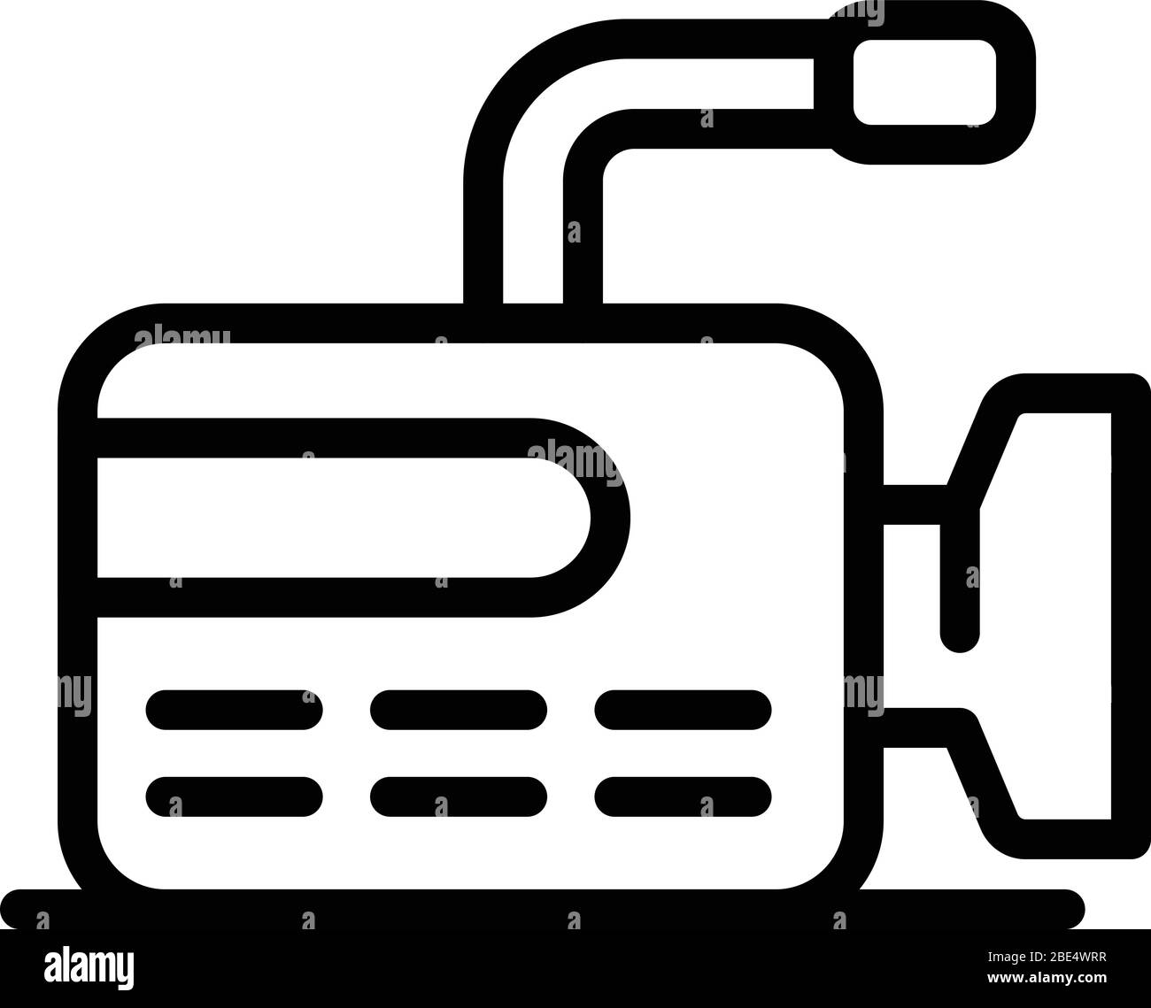 Professional video camera icon, outline style Stock Vector Image & Art ...