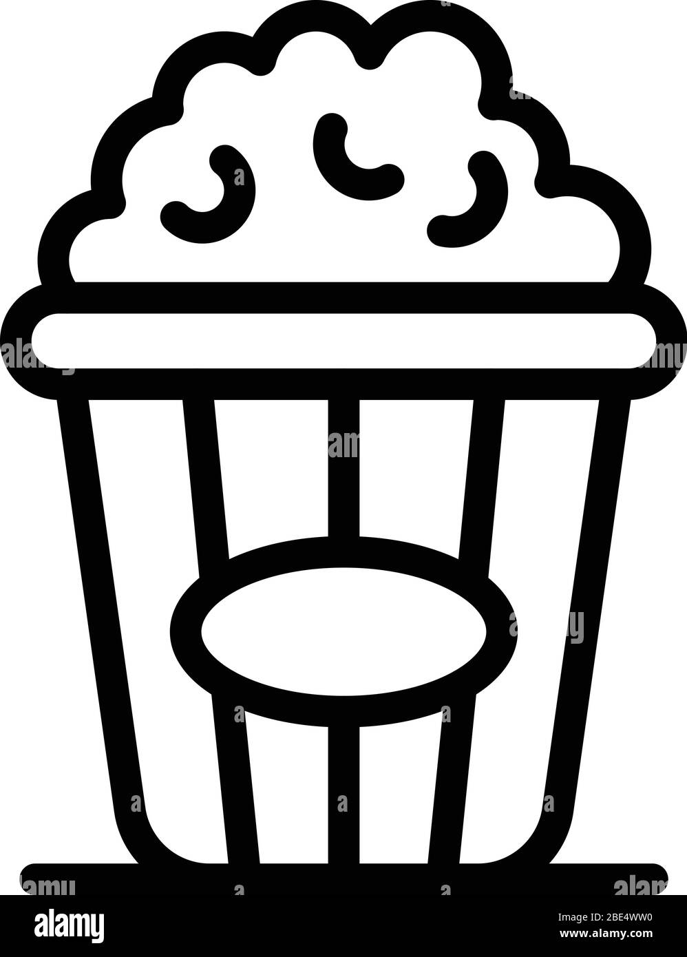 Popcorn icon, outline style Stock Vector Image & Art Alamy