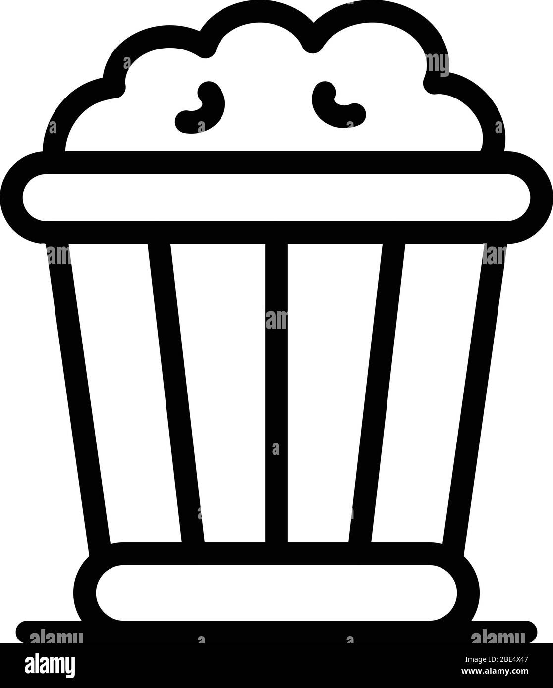 Popcorn box icon, outline style Stock Vector Image & Art Alamy