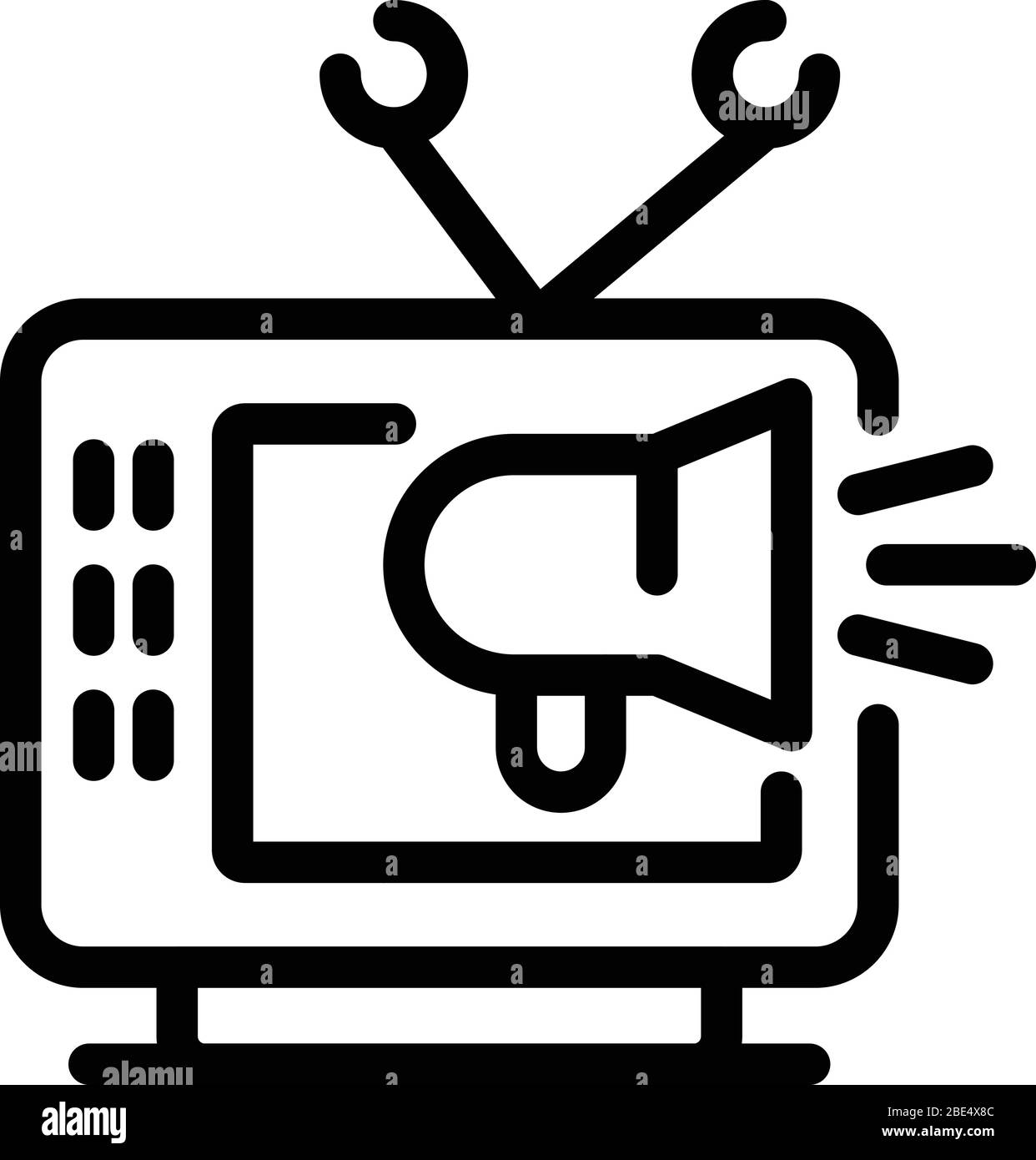 Advertising icon, outline style Stock Vector Image & Art - Alamy