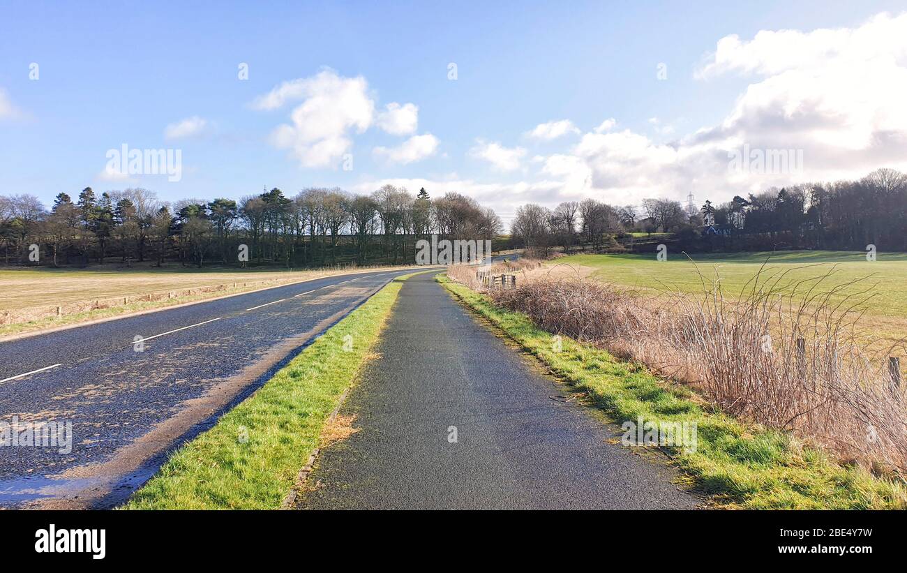 Fife Coastal Path from Kincardine to Rosyth Scotland UK Stock Photo