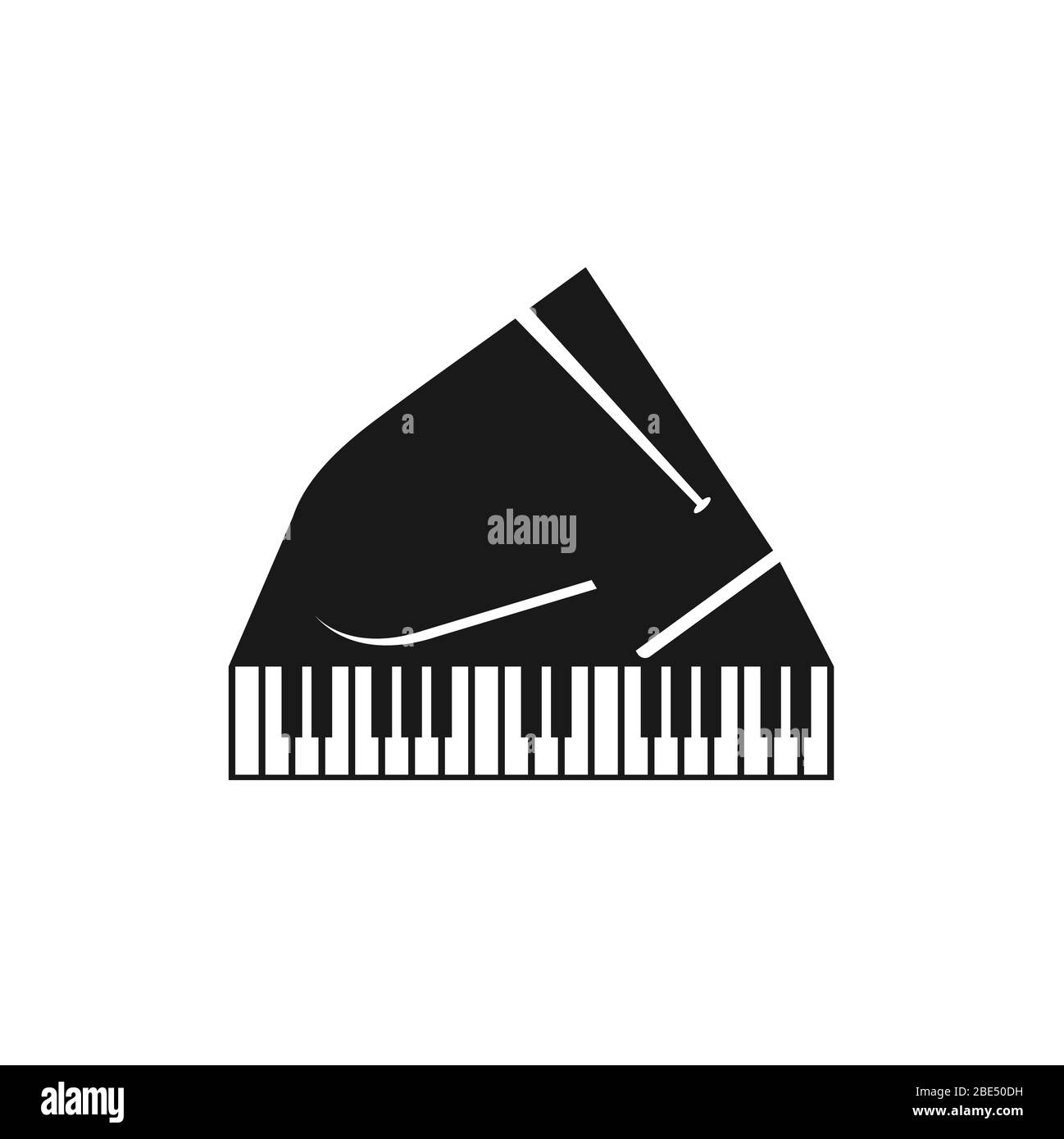 Piano Instrument Logo Design .vector illustration Stock Vector Image ...