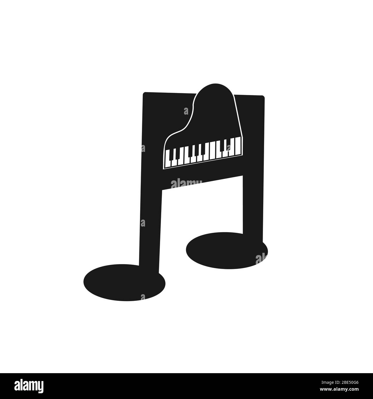 Piano Instrument Logo Design .vector illustration Stock Vector Image ...
