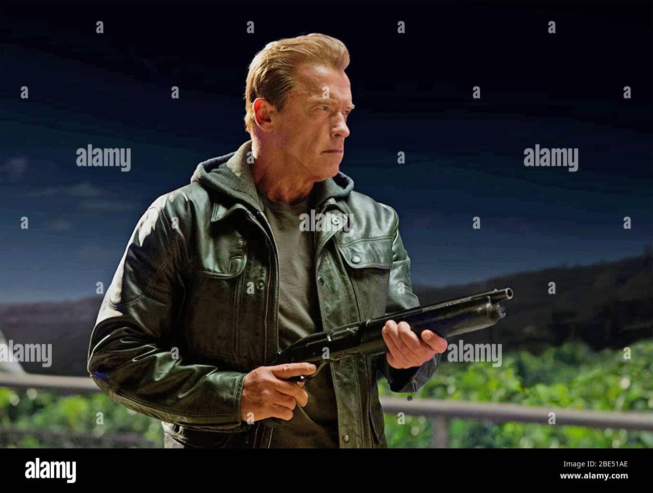 TERMINATOR GENISYS  2015 Paramount Pictures film with Arnold Schwarzenegger Stock Photo