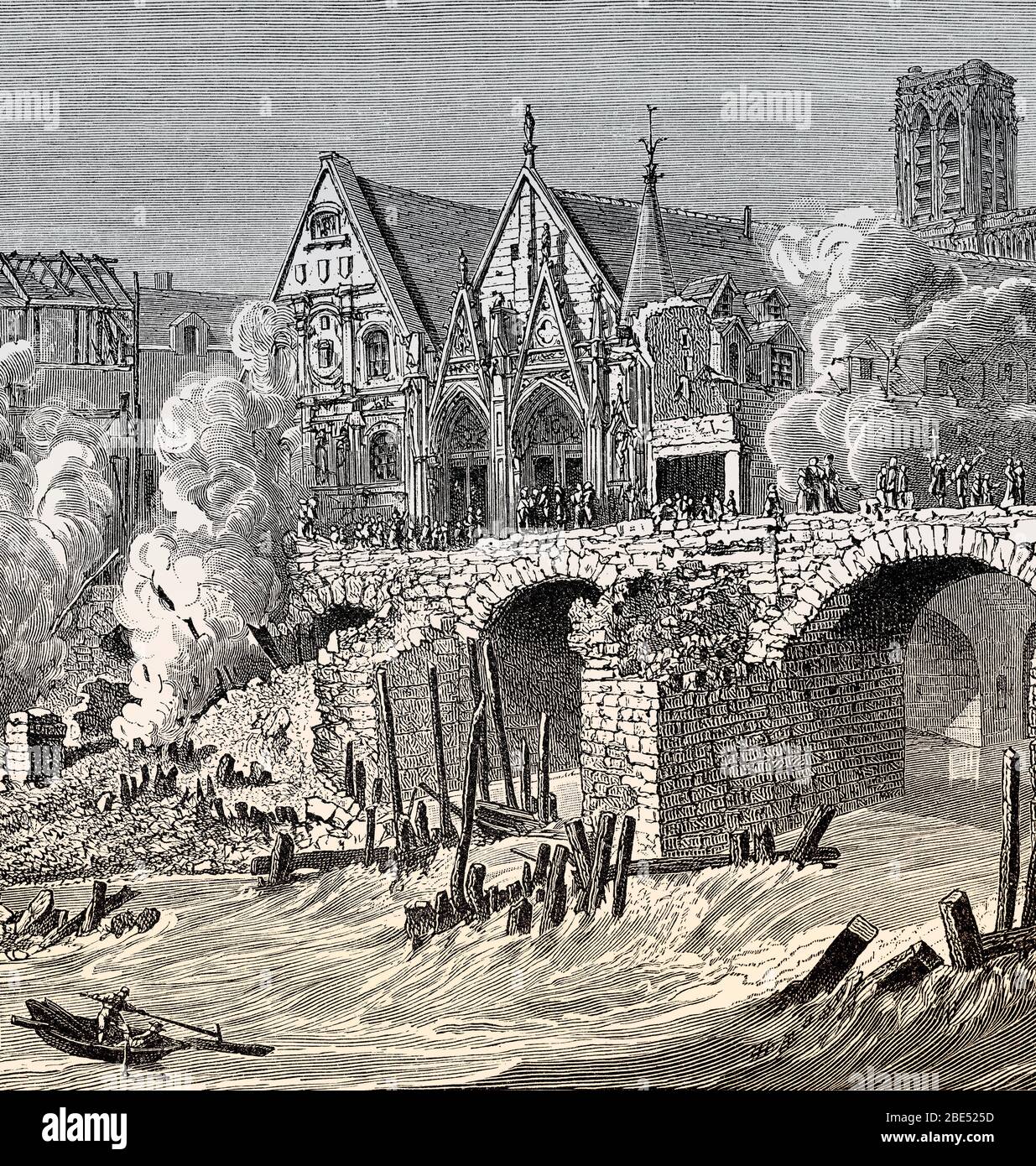 Paris 18th century view hi-res stock photography and images - Alamy