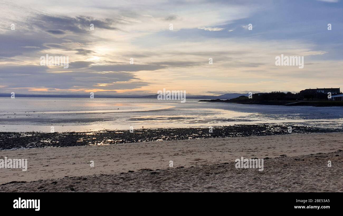 Fife Coastal Path from Burntisland to Kirkcaldy Scotland UK Stock