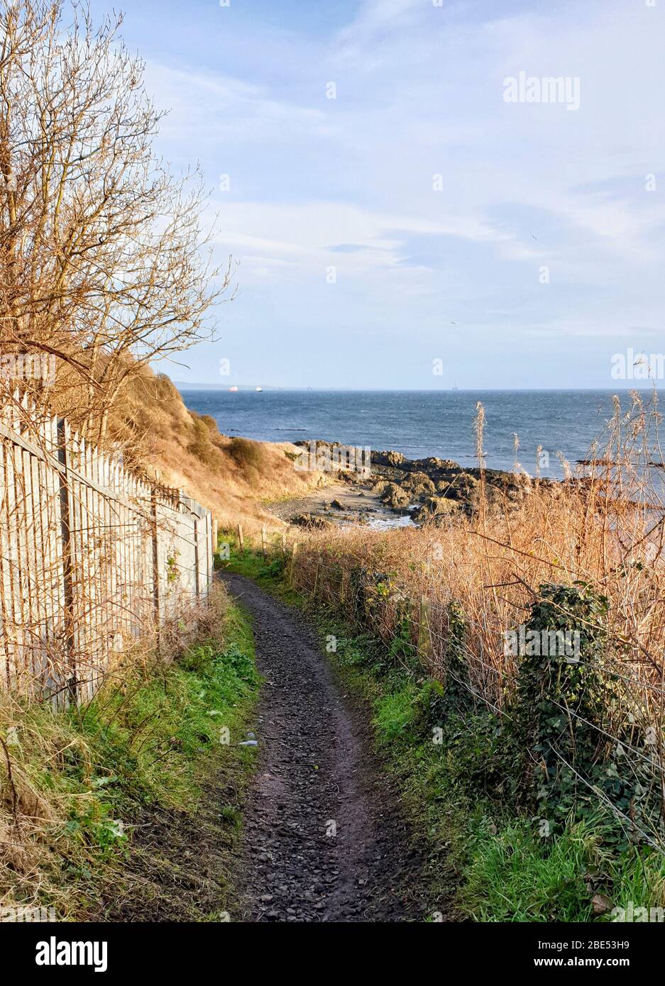 Fife Coastal Path from Burntisland to Kirkcaldy Scotland UK Stock
