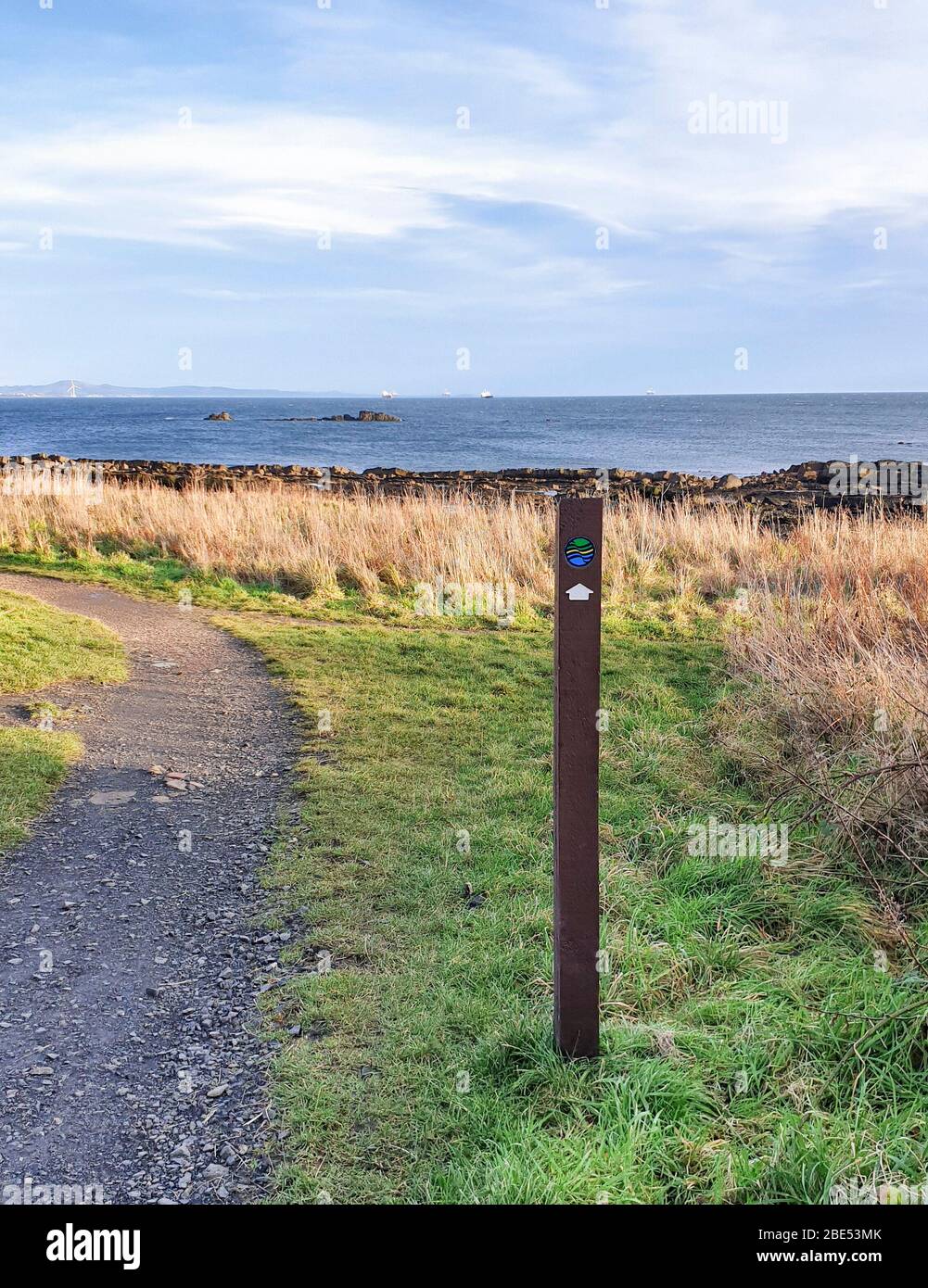 Fife Coastal Path from Burntisland to Kirkcaldy Scotland UK Stock