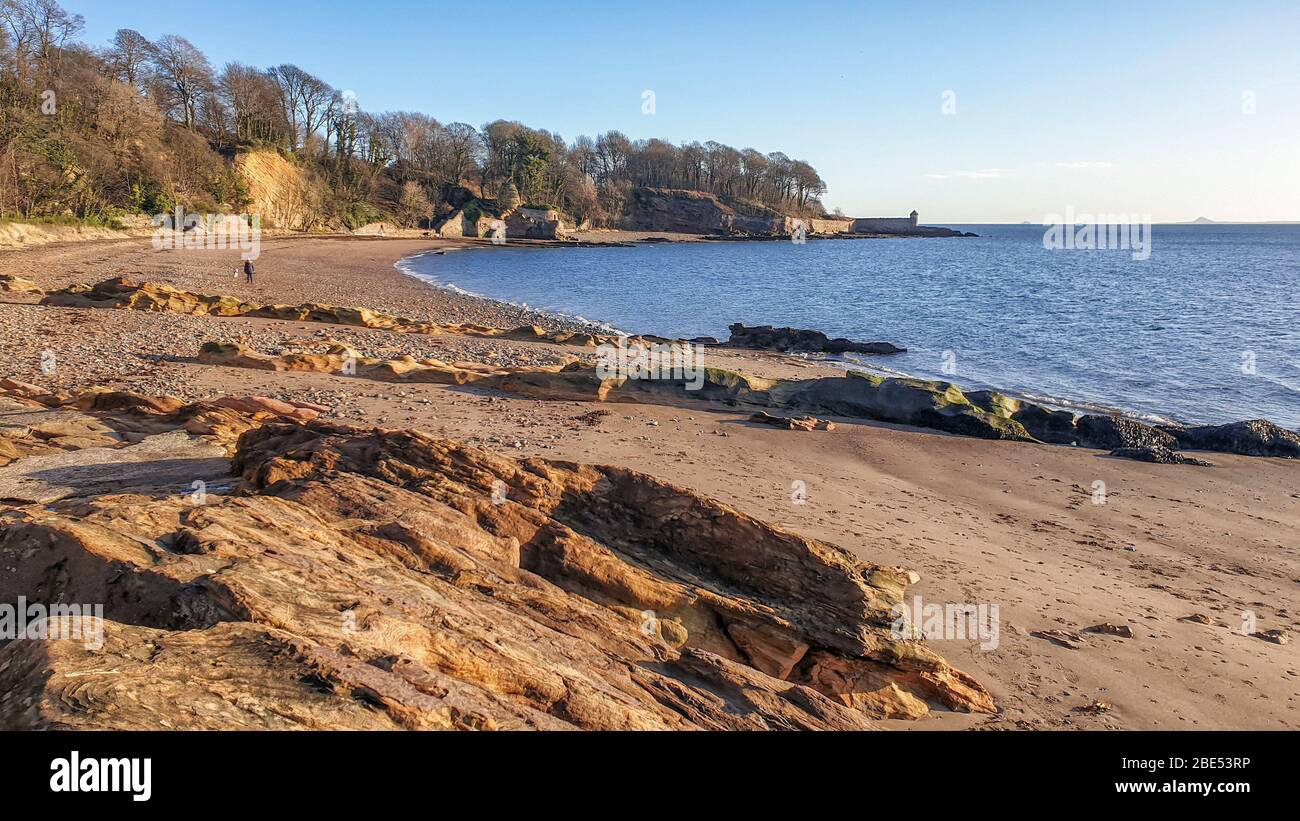 Fife Coastal Path from Burntisland to Kirkcaldy Scotland UK Stock