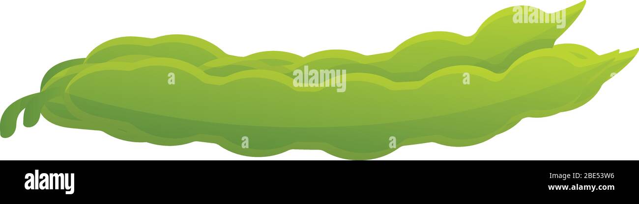 Green beans icon. Cartoon of green beans vector icon for web design  isolated on white background Stock Vector Image & Art - Alamy