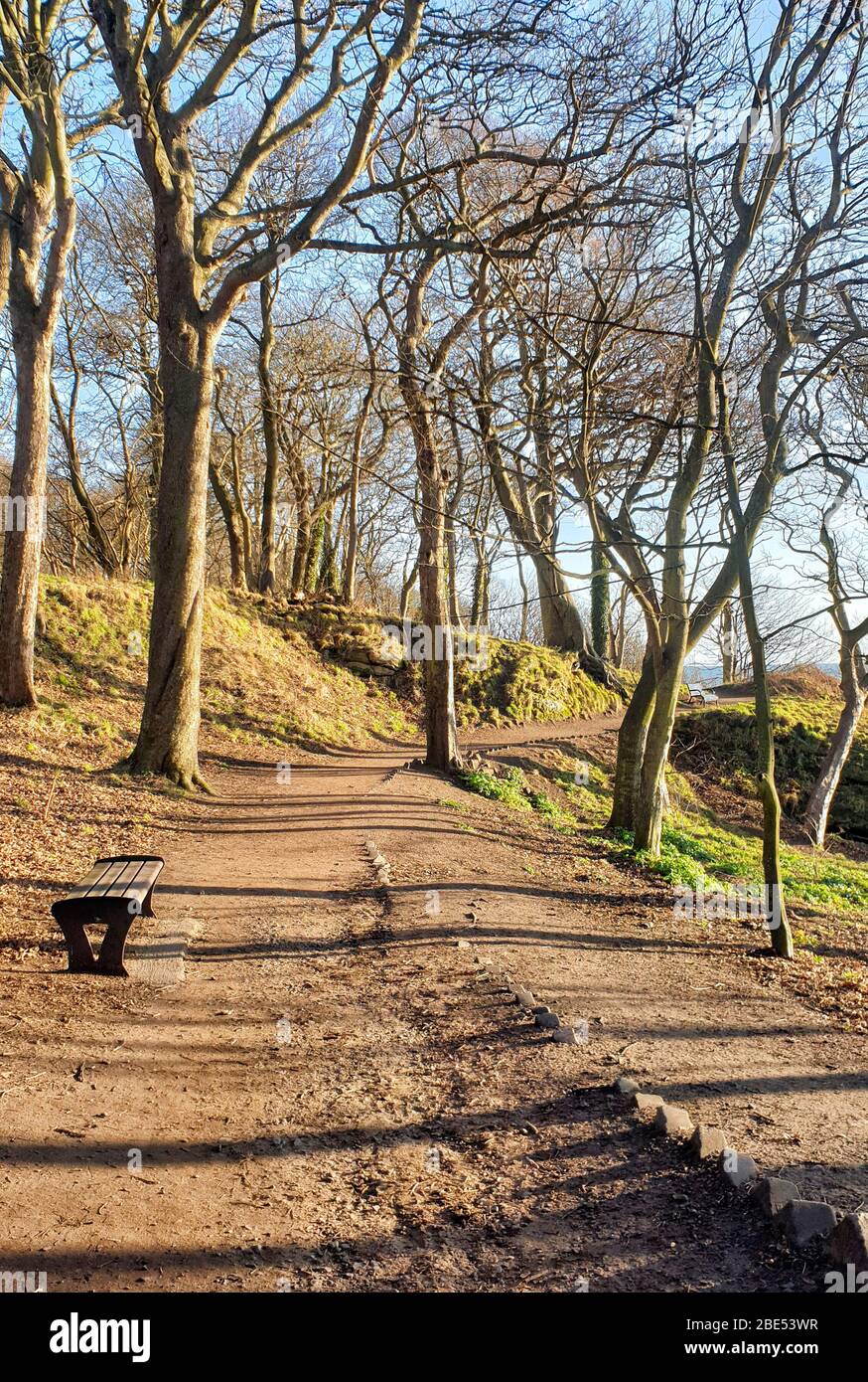 Fife Coastal Path from Burntisland to Kirkcaldy Scotland UK Stock