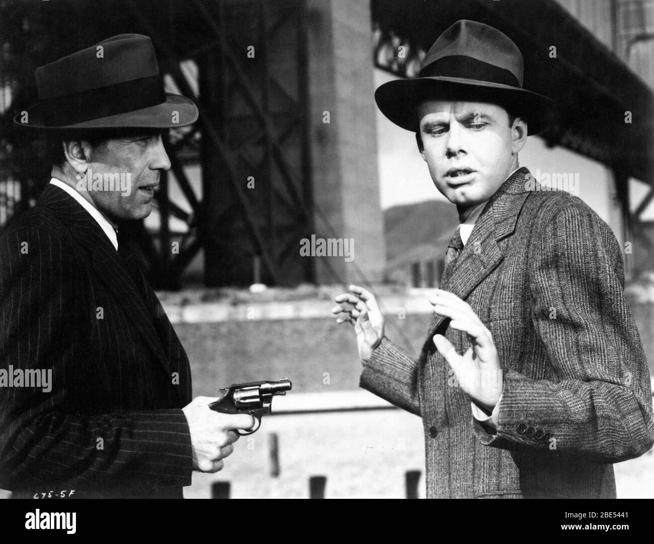 HUMPHREY BOGART and CLIFTON YOUNG in DARK PASSAGE 1947 director / screenplay DELMER DAVES Warner Bros. Stock Photo