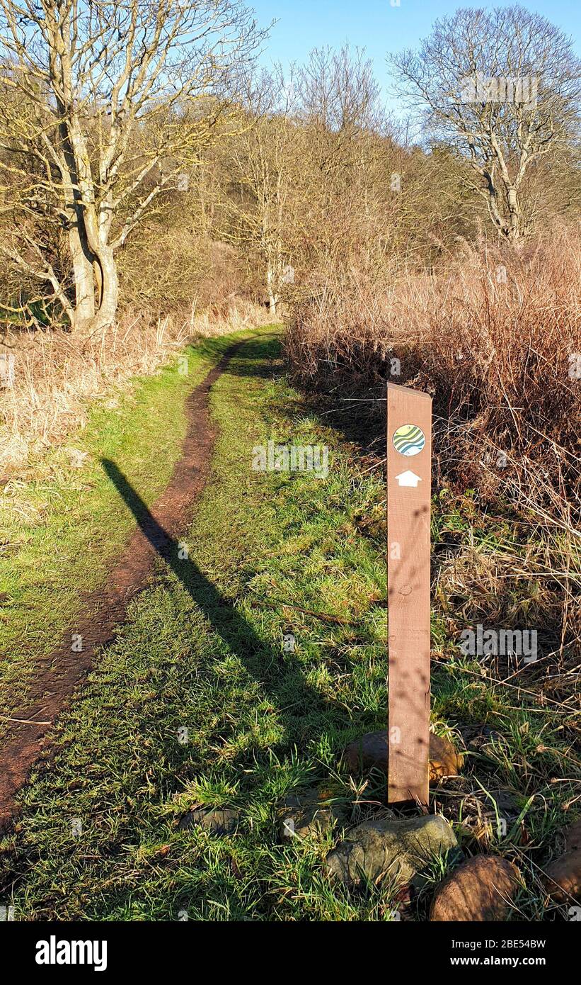 Fife Coastal Path from Burntisland to Kirkcaldy Scotland UK Stock