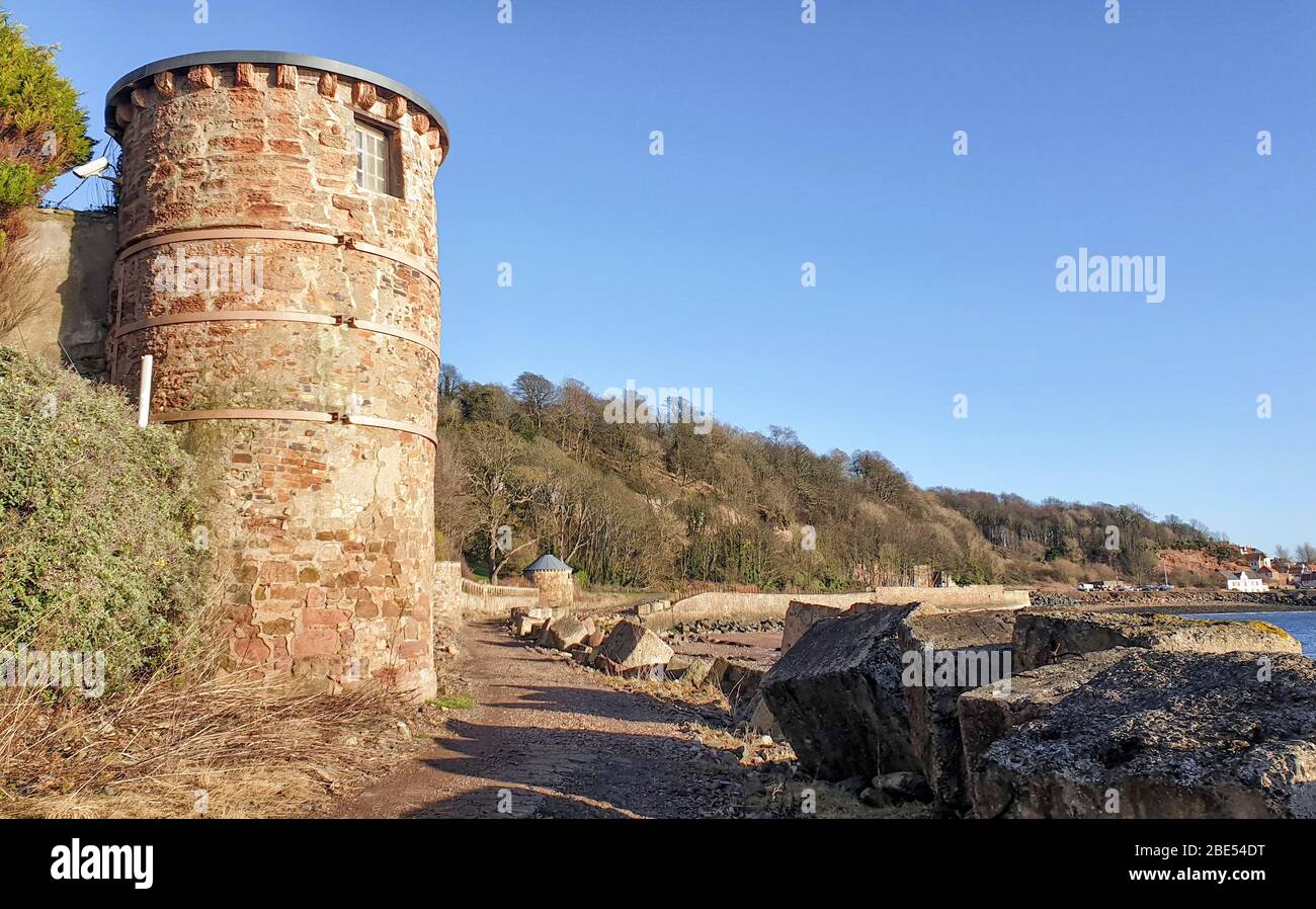 Fife Coastal Path from Burntisland to Kirkcaldy Scotland UK Stock