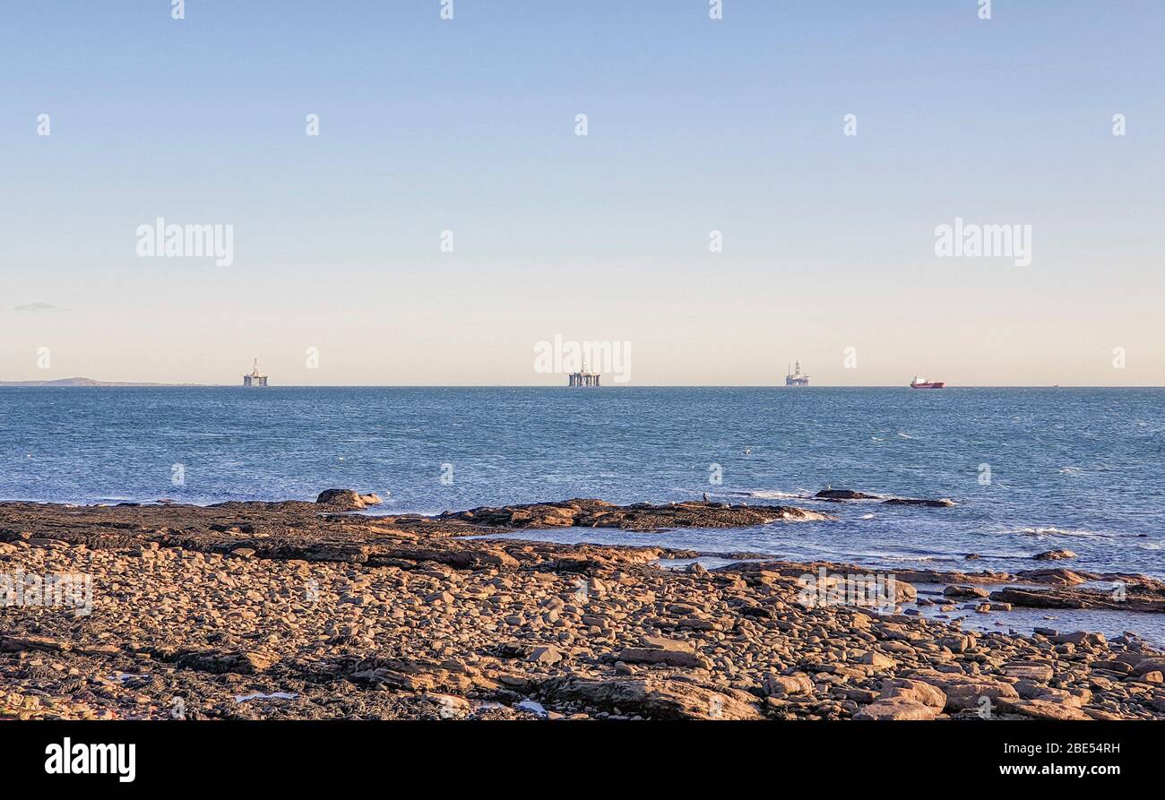 Fife Coastal Path from Burntisland to Kirkcaldy Scotland UK Stock