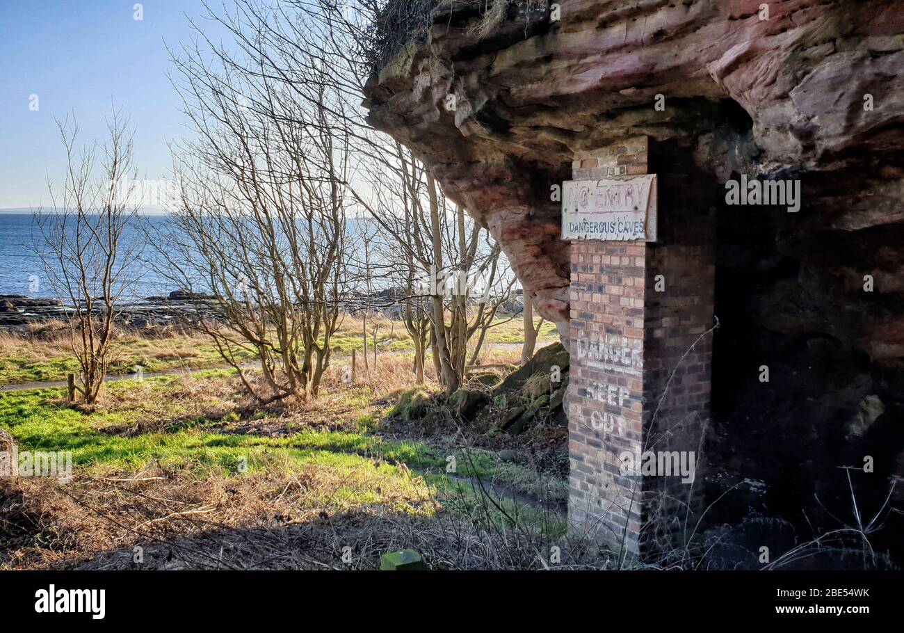Fife Coastal Path from Burntisland to Kirkcaldy Scotland UK Stock
