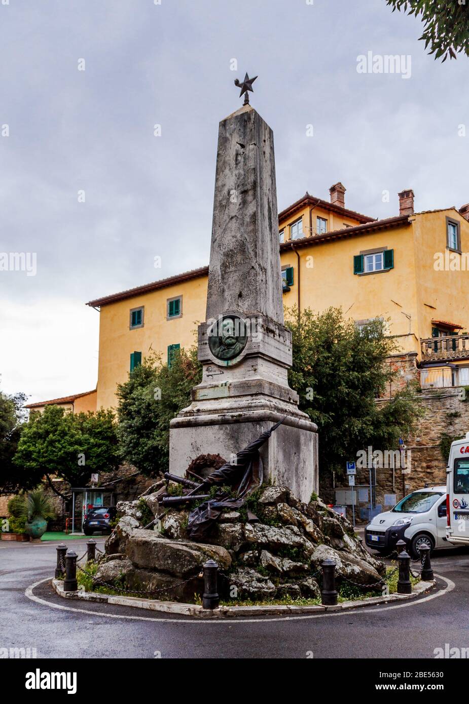 Cortona, Arezzo / Italy - 25 June 2015: Monument Giuseppe Garibaldi Stock Photo