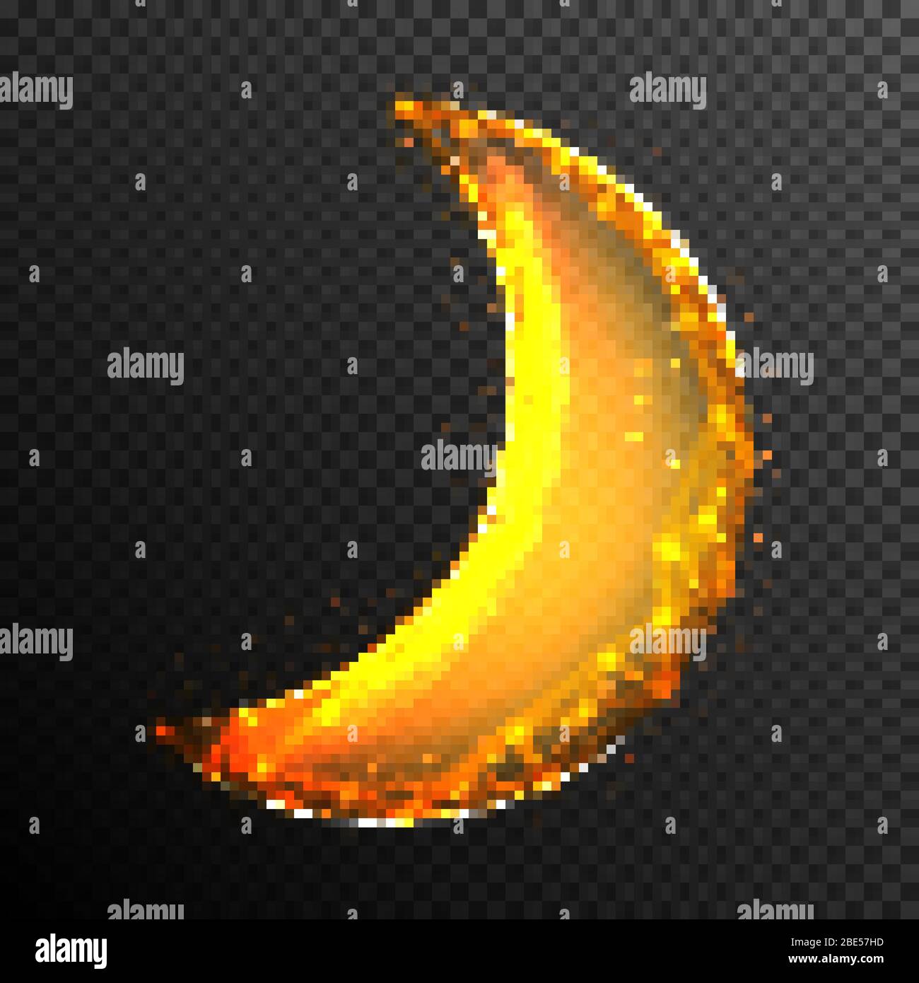 crescent moon. Abstract polygonal wireframe moon Night symbol. Arabic ...