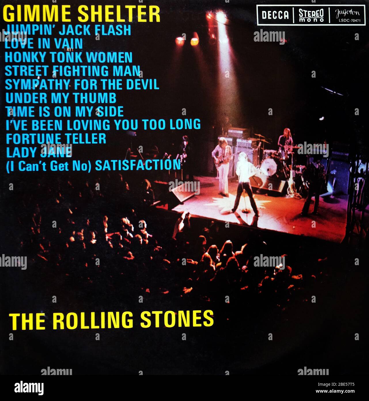 The Rolling Stones: LP front cover 'Gimme Shelter' Stock Photo - Alamy