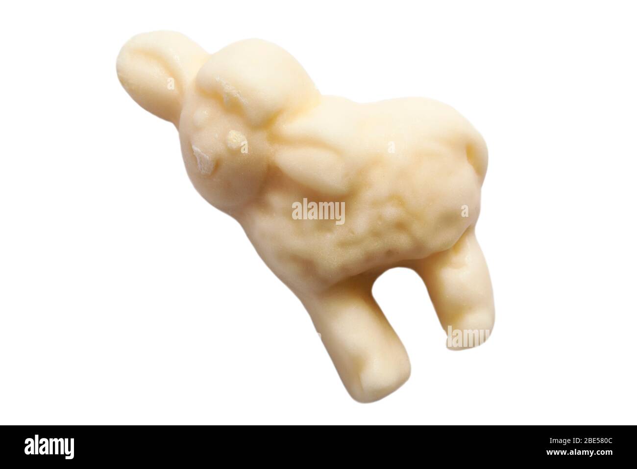 Easter baby lamb, Easter shaped gummies isolated on white background