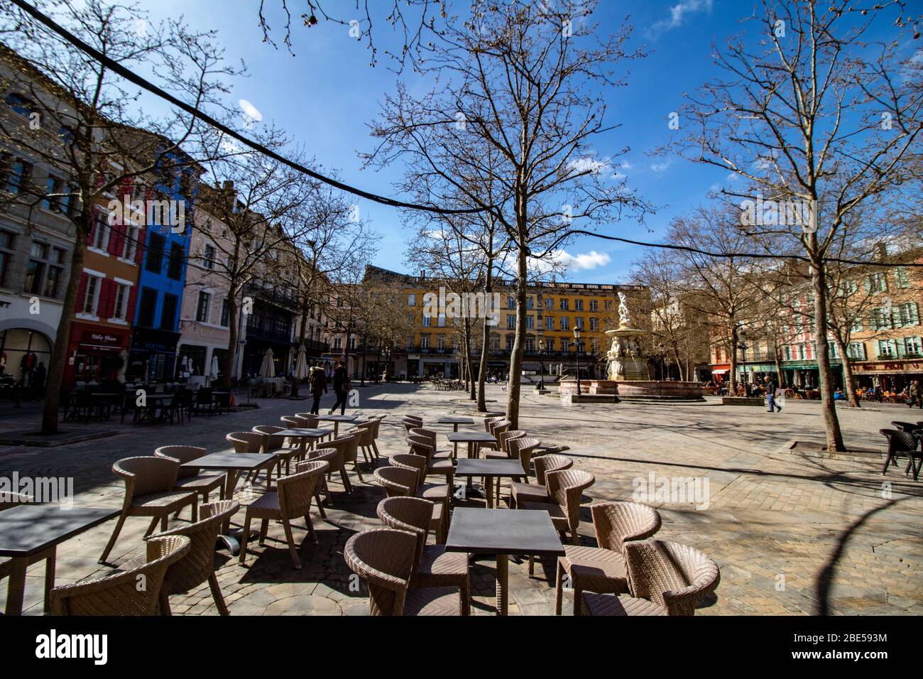 Place Carnot, Carcassonne, Haute Garonne, France Stock Photo