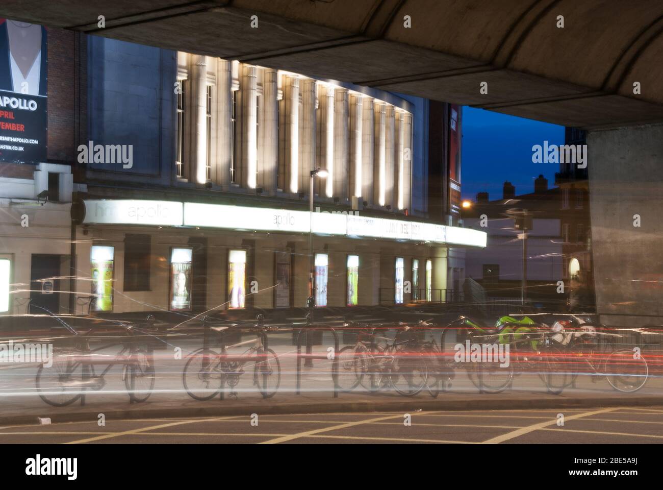 1930s Gaumont Palace Architecture Refurbishment Art Deco HMV Hammersmith Apollo, 45 Queen Caroline St, Hammersmith, London W6 9QH by Robert Cromie Stock Photo