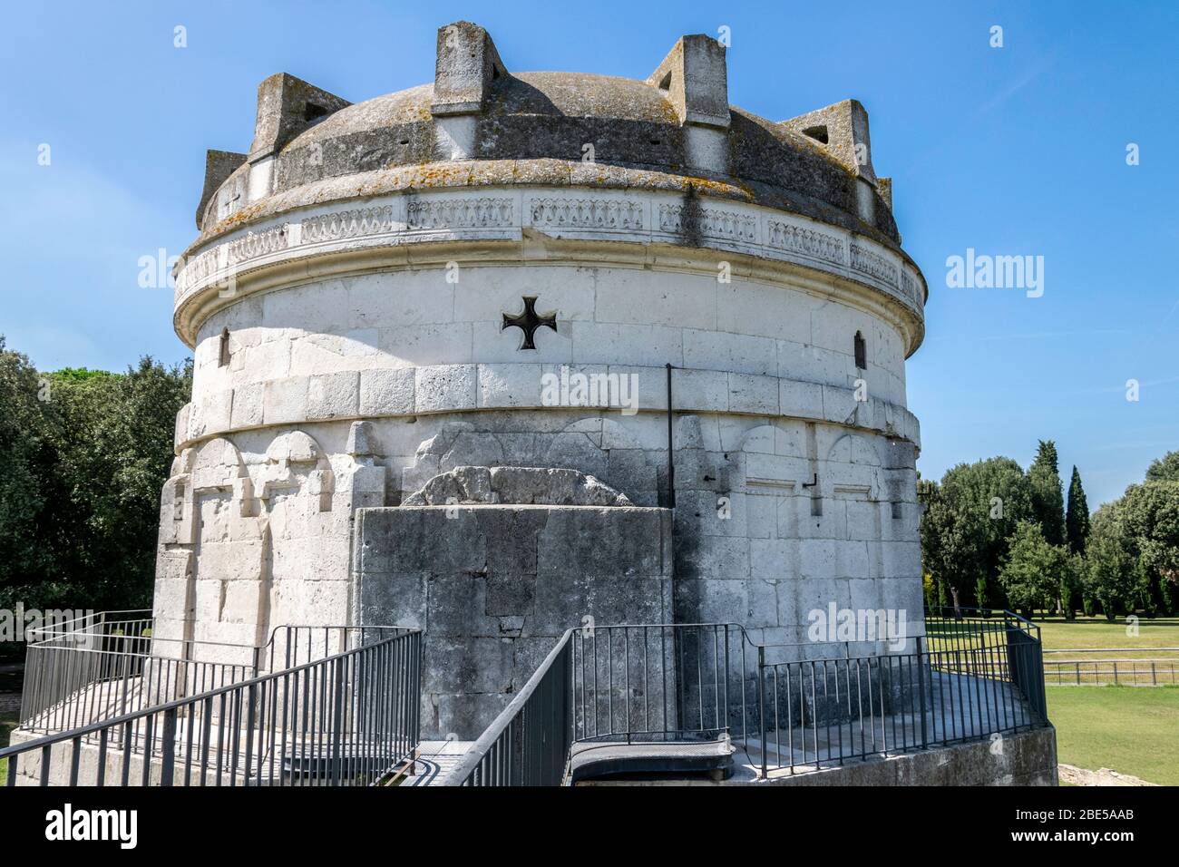 The Mausoleum of Theodoric, an example of Palaeo-Christian architecture in Ravenna, Italy Stock Photo