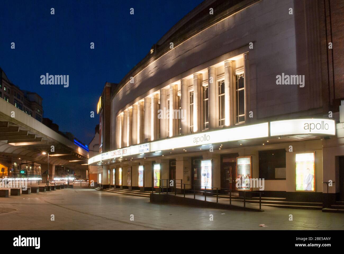 1930s Gaumont Palace Architecture Refurbishment Art Deco HMV Hammersmith Apollo, 45 Queen Caroline St, Hammersmith, London W6 9QH by Robert Cromie Stock Photo