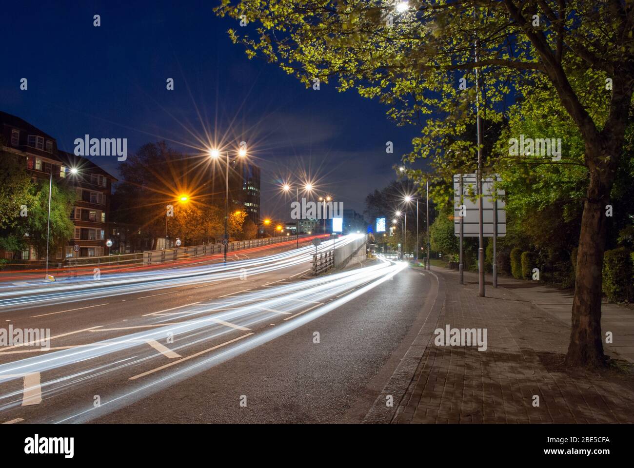 Reinforced Concrete Elevated Highway A4 Hammersmith Flyover, London W6 by G. Maunsell & Partners Peter Wroth Stock Photo