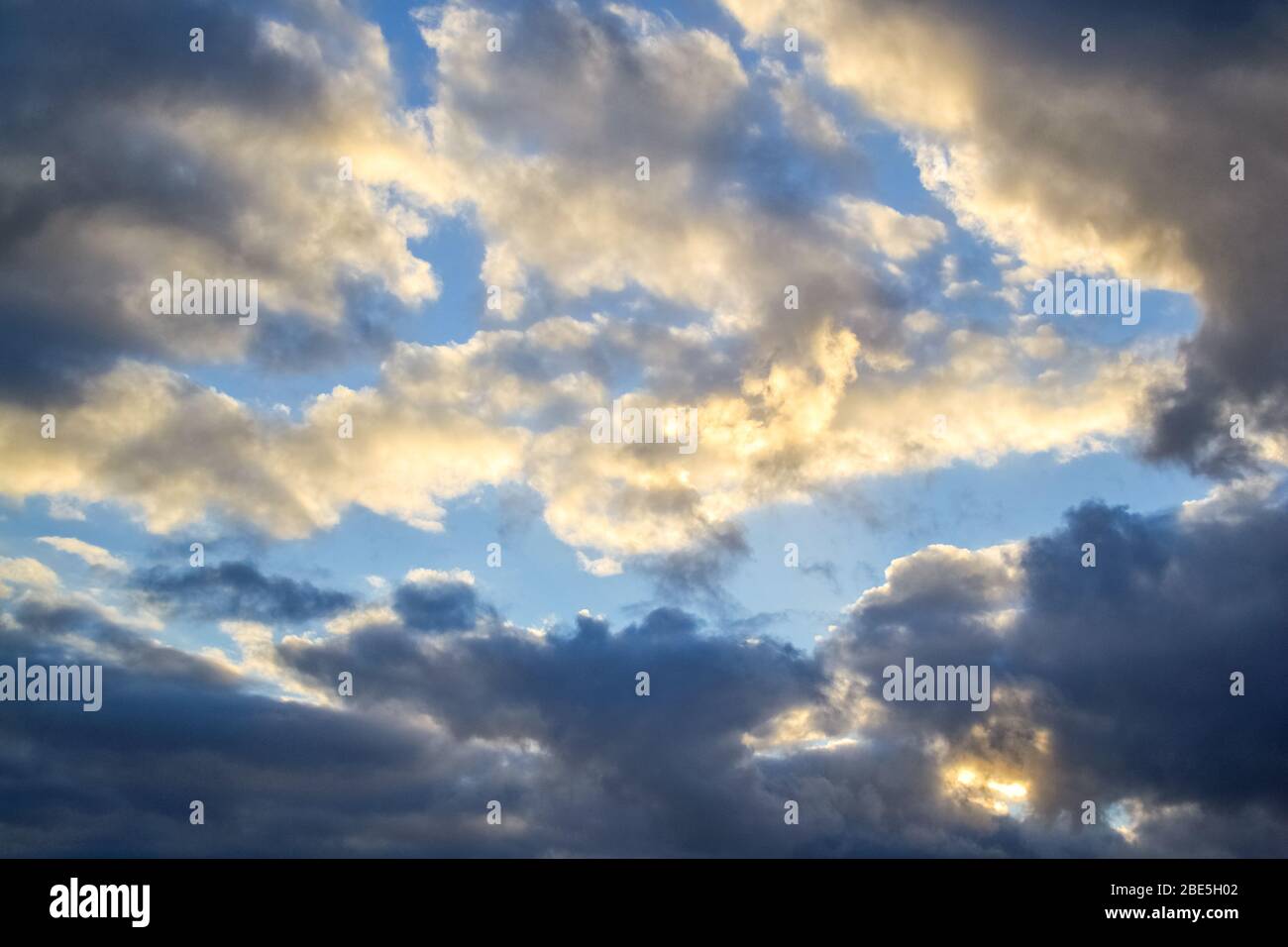 Beautiful dramatic and romantic cloudy sky background Stock Photo - Alamy