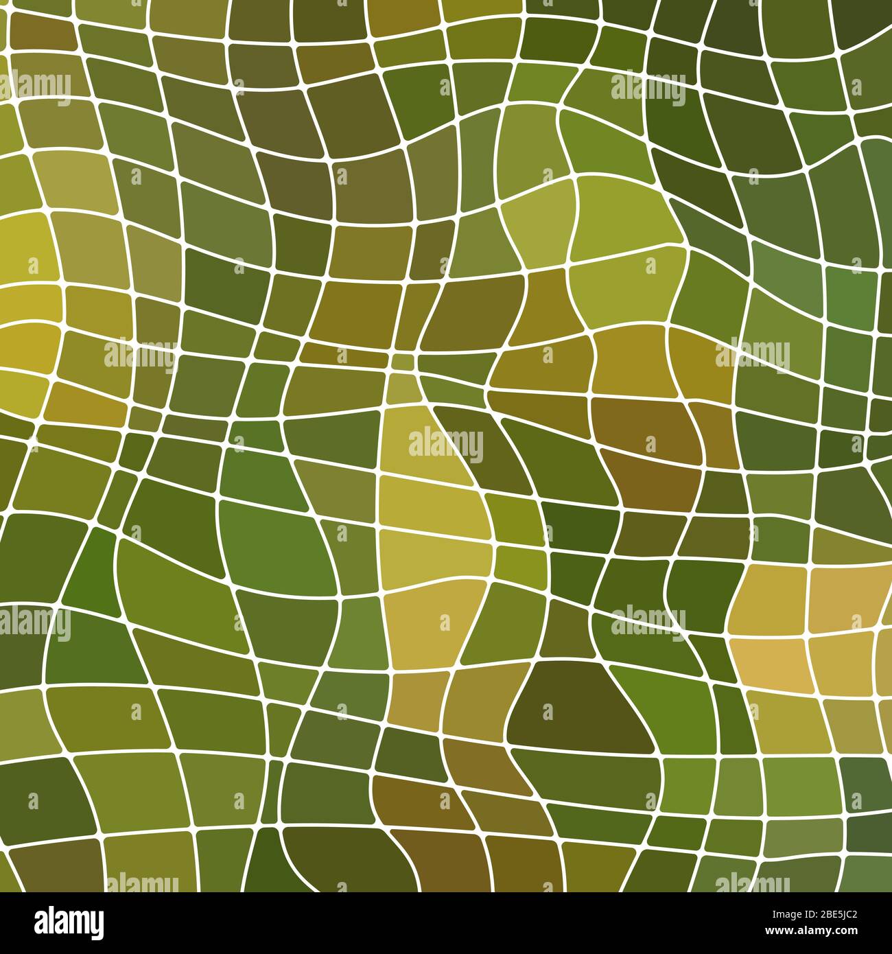 abstract vector stained-glass mosaic background - green and brown Stock ...