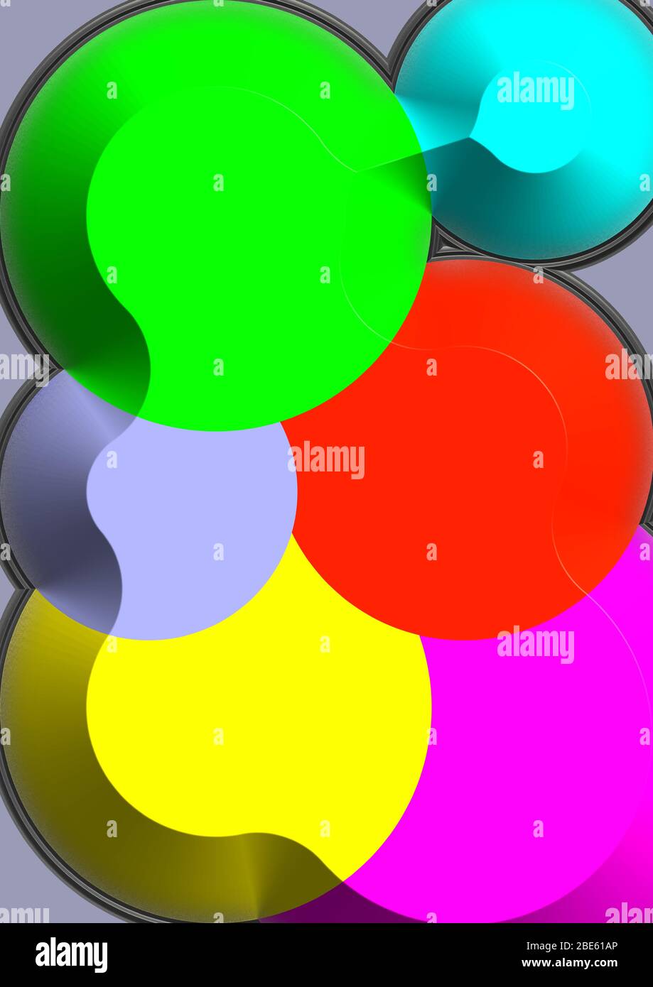 Pattern for text circles in different colors. Background image. Ball ...