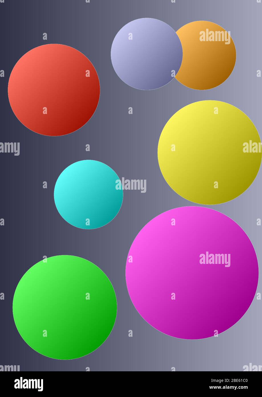 Pattern for text circles in different colors. Background image. Ball. Sphere Place for text. Vector image. Poster. Booklet. Stock Vector