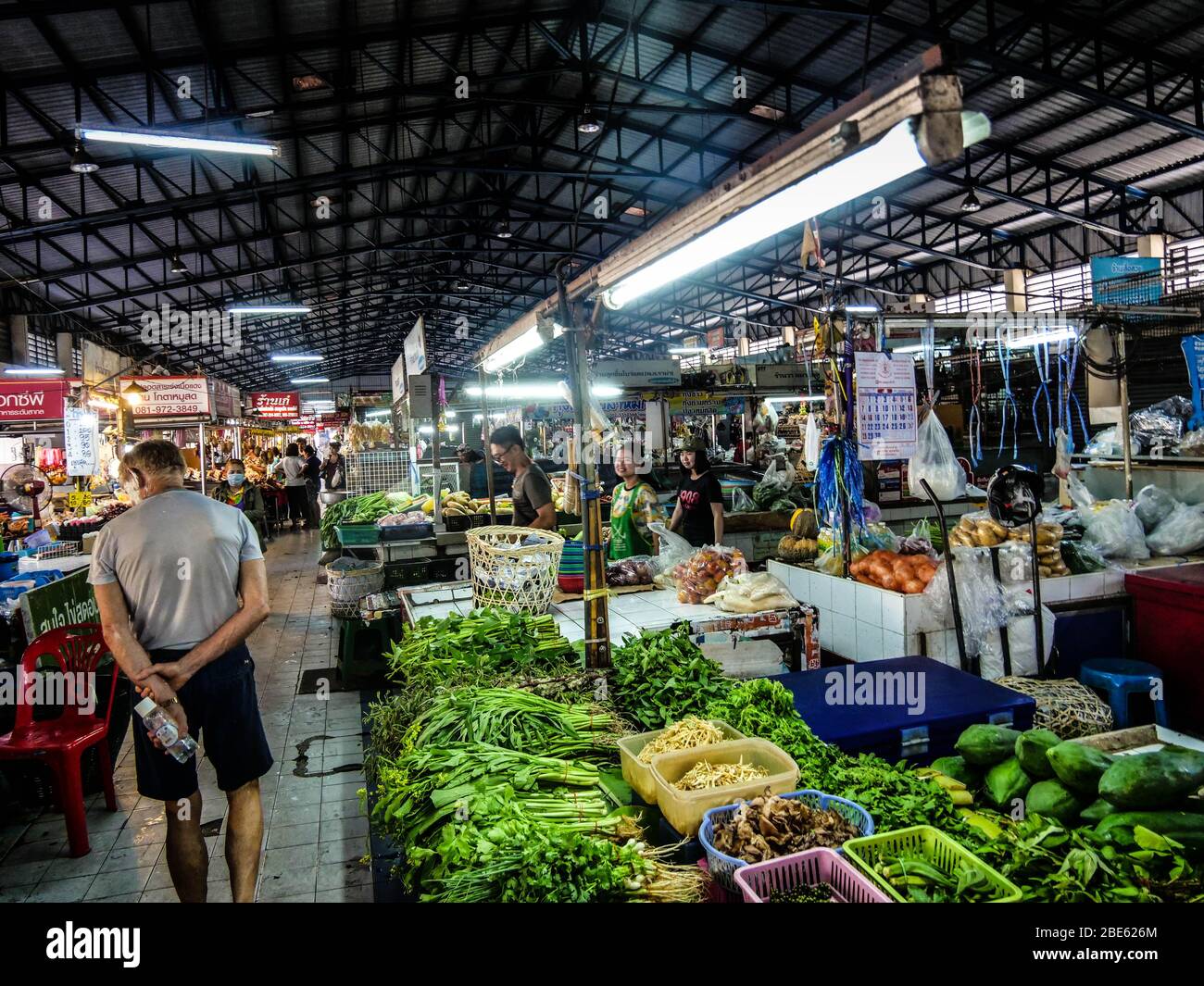 Thai Street market near Phitsanulok Stock Photo Alamy