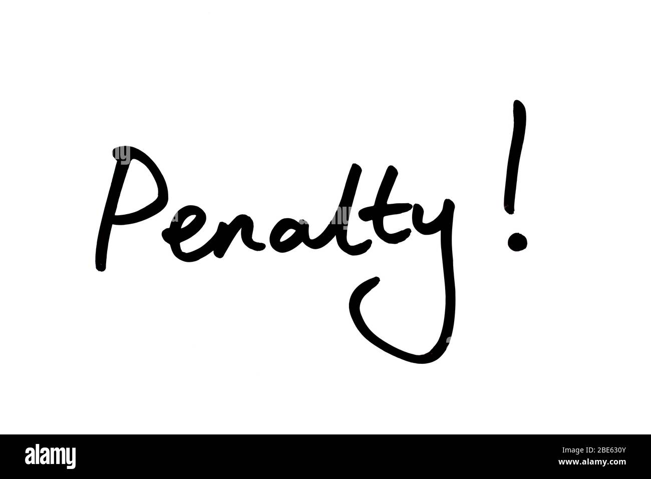 Penalty sign Cut Out Stock Images & Pictures Alamy