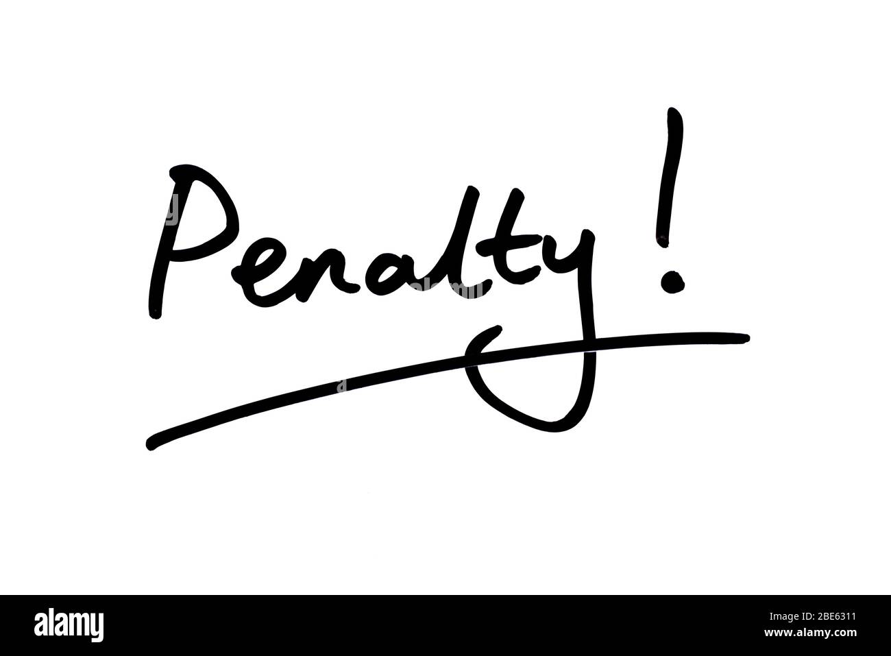 Penalty sign Cut Out Stock Images & Pictures Alamy